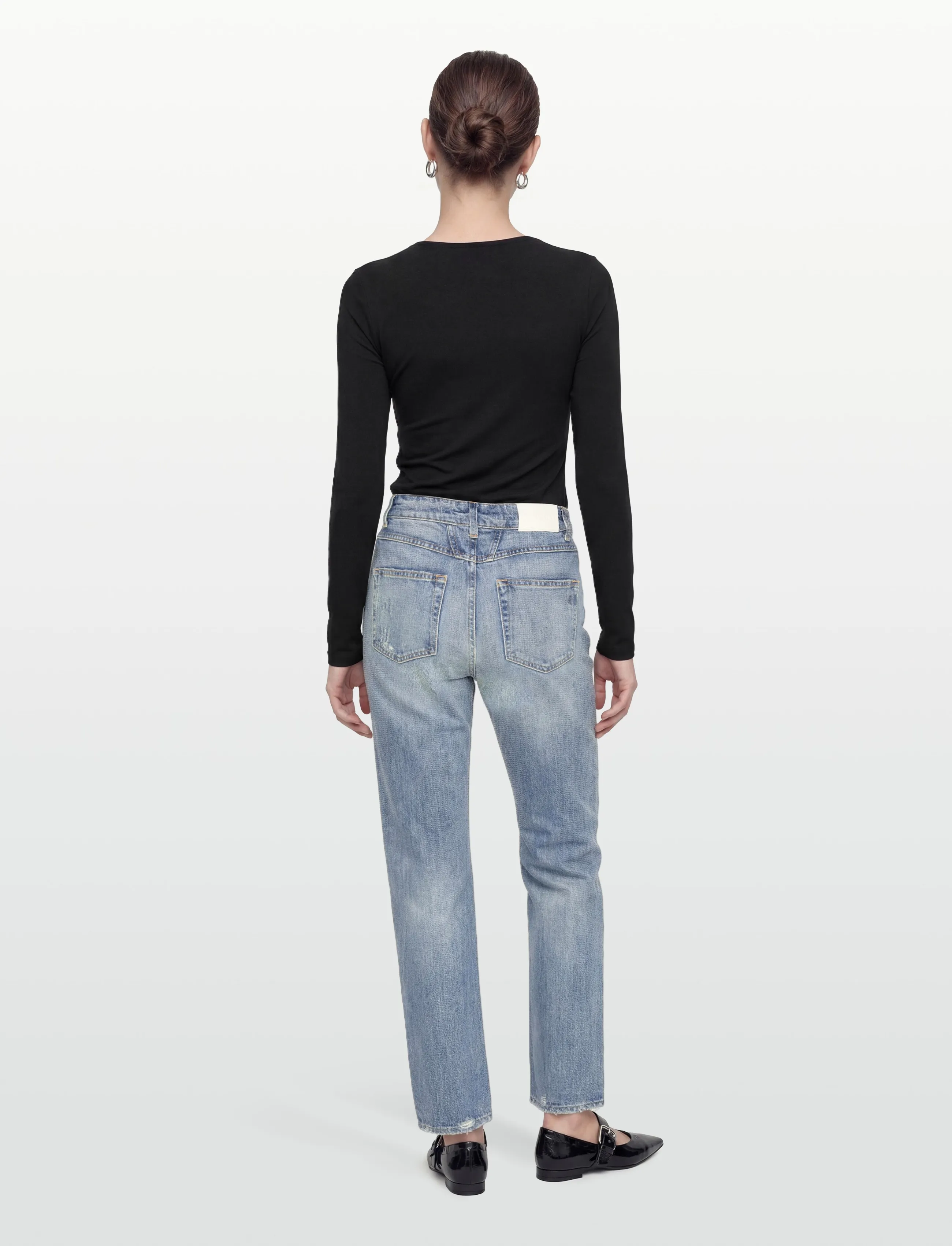 Closed - STYLE NAME STRAIGHT-X JEANS MID BLUE - bootcut jeans - mid blue - 4