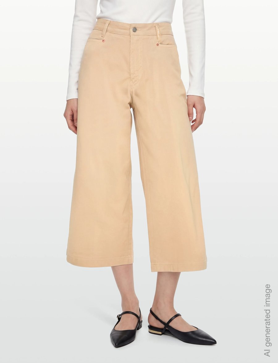 Closed - STYLE NAME CAMPTON PANTS CHINO BEIGE - culottes - chino beige - 3