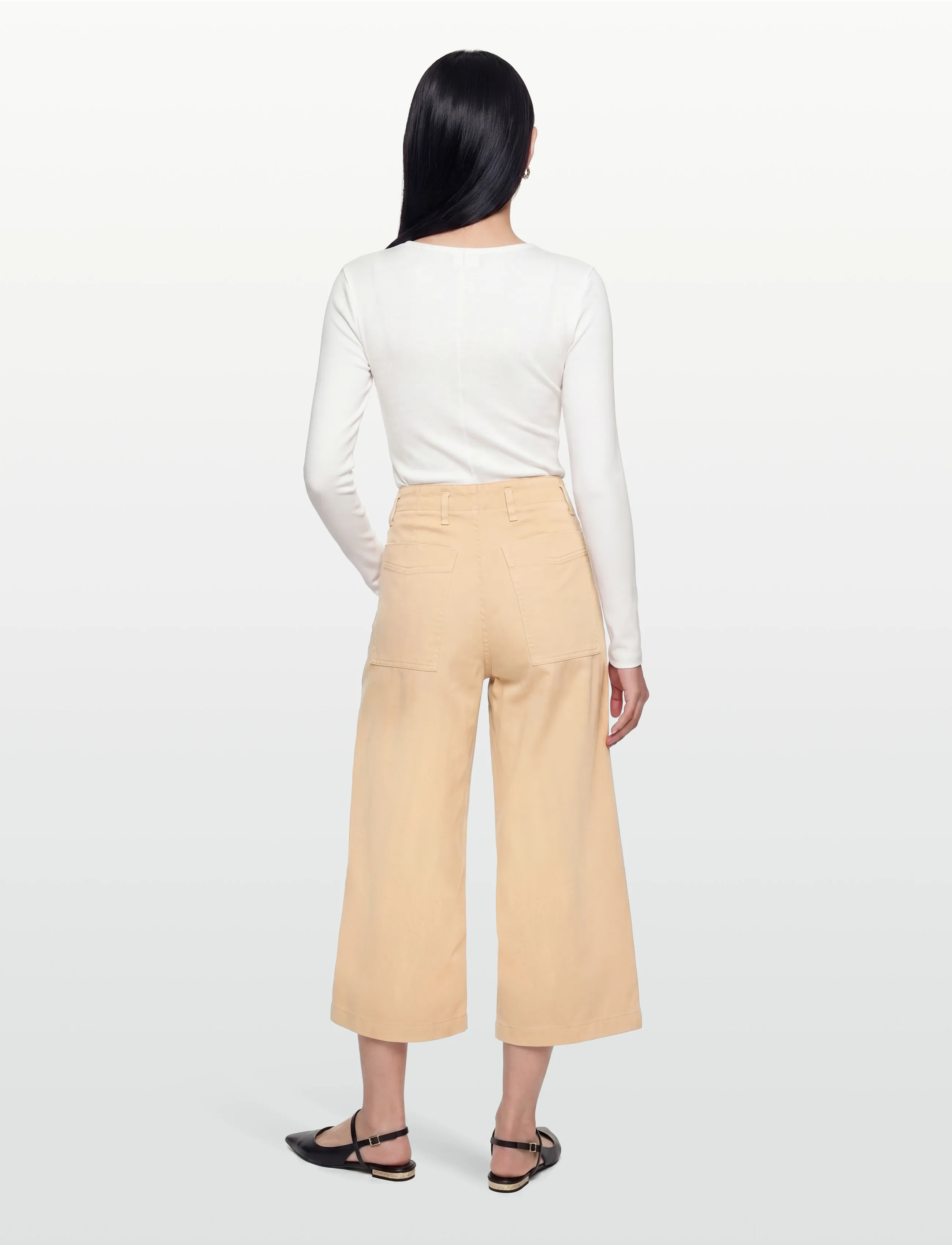 Closed - STYLE NAME CAMPTON PANTS CHINO BEIGE - culottes - chino beige - 4