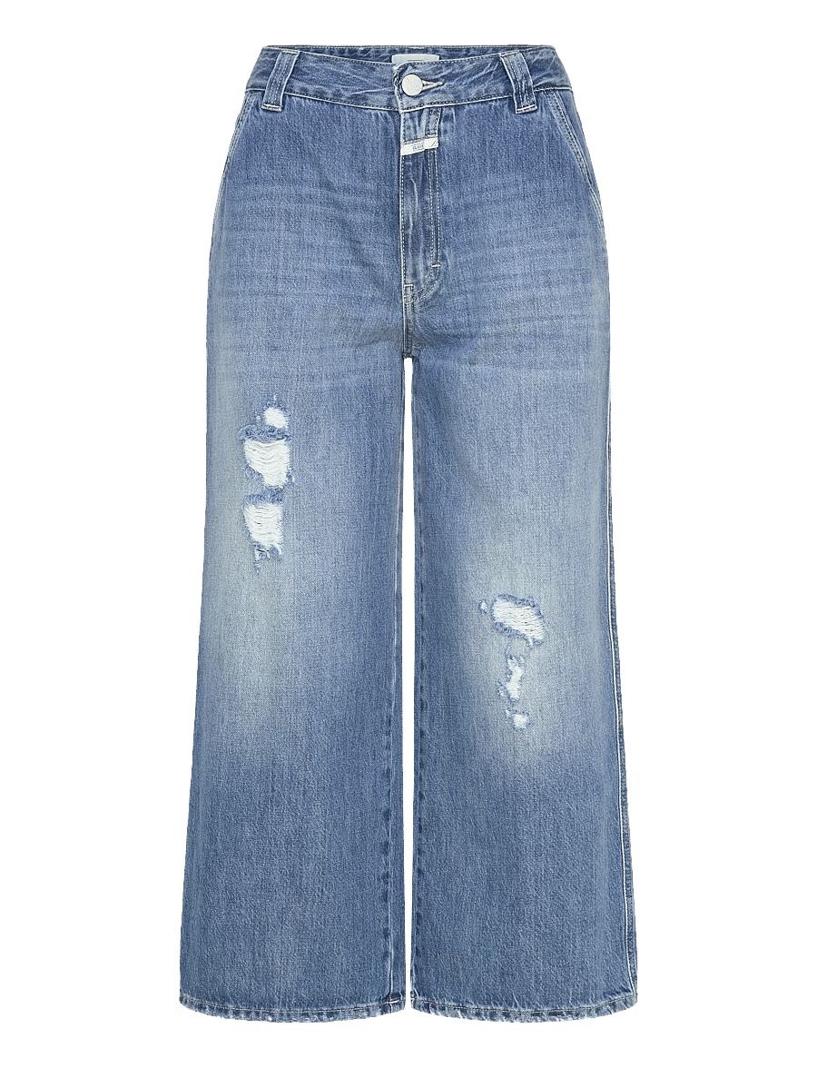 Closed - CLOSED WOMEN MELFORT JEANS MID BLUE - brede jeans - mid blue - 1