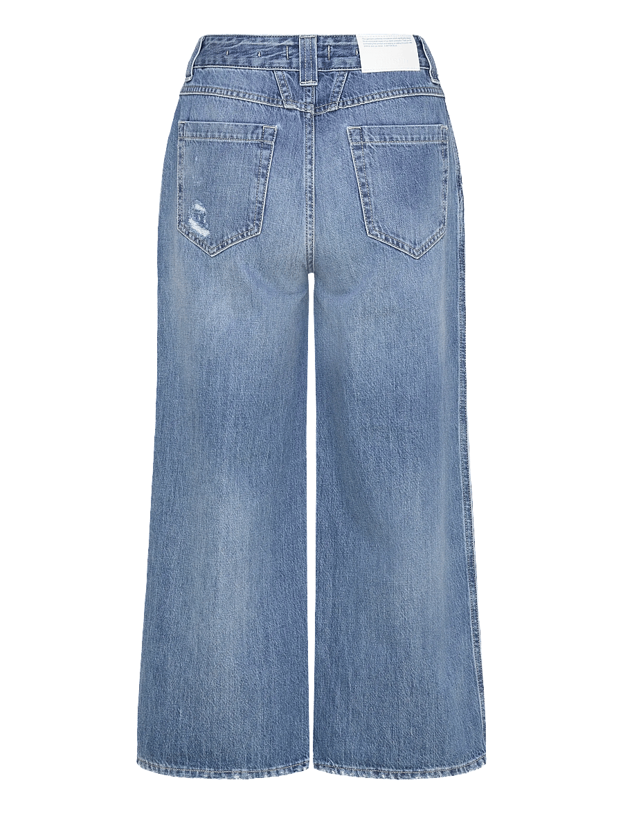Closed - CLOSED WOMEN MELFORT JEANS MID BLUE - brede jeans - mid blue - 2