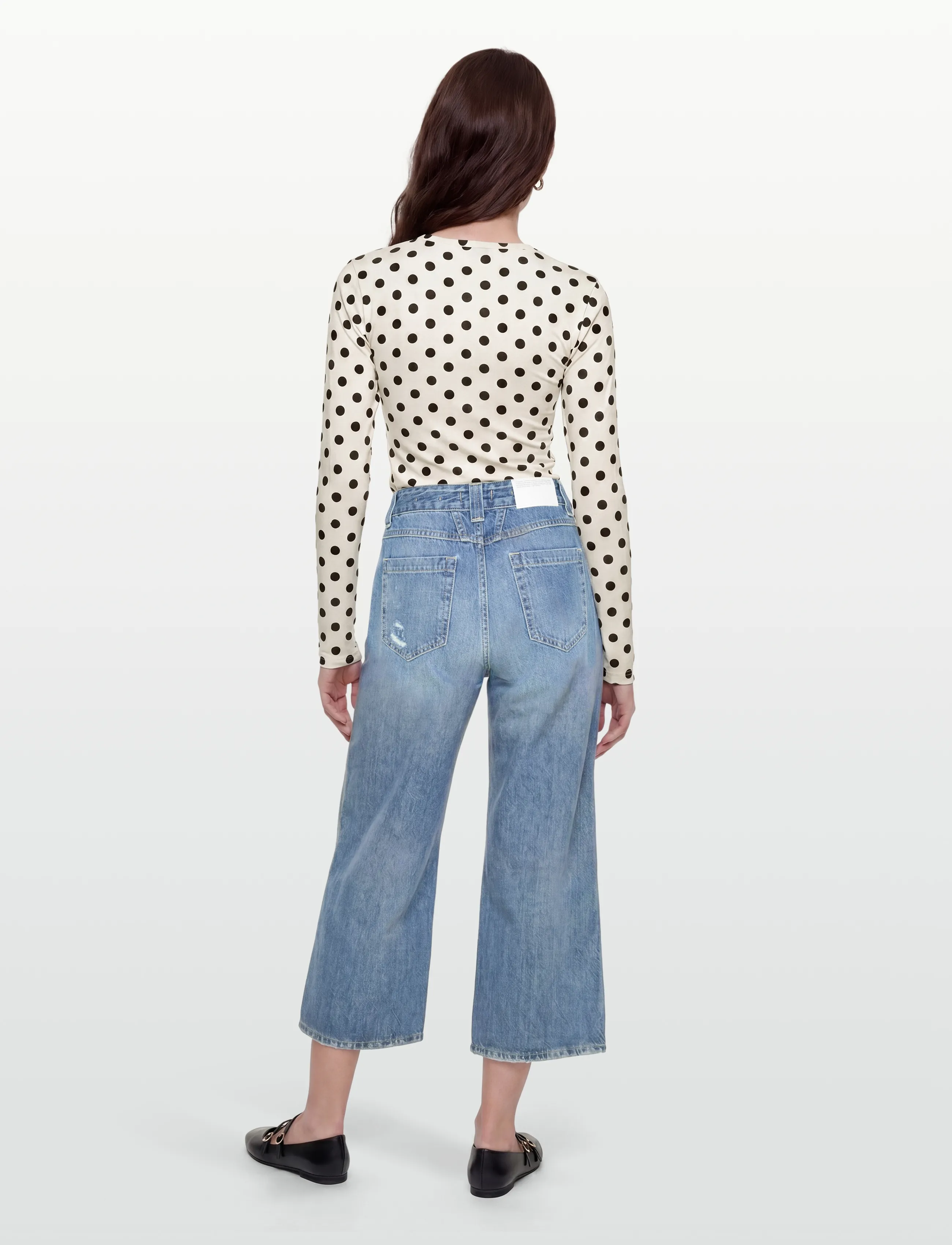 Closed - CLOSED WOMEN MELFORT JEANS MID BLUE - pantalons larges - mid blue - 4