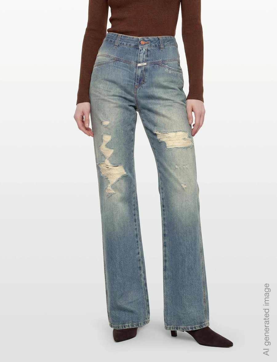Closed - X-POSE JEANS LIGHT BLUE - mom jeans - light blue - 3