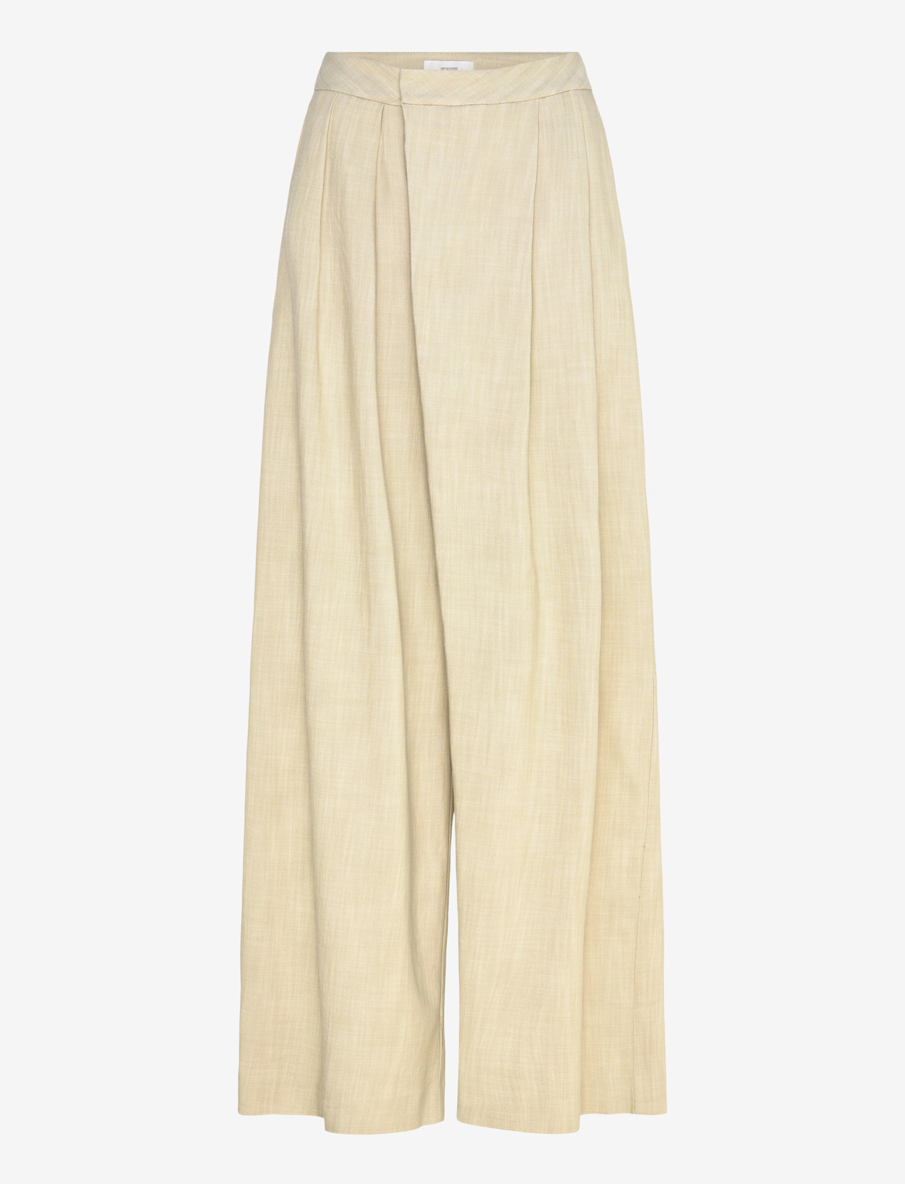 Closed - ZOLA PANTS LIGHT MOSS GREEN - bukser med brede ben - light moss green - 1