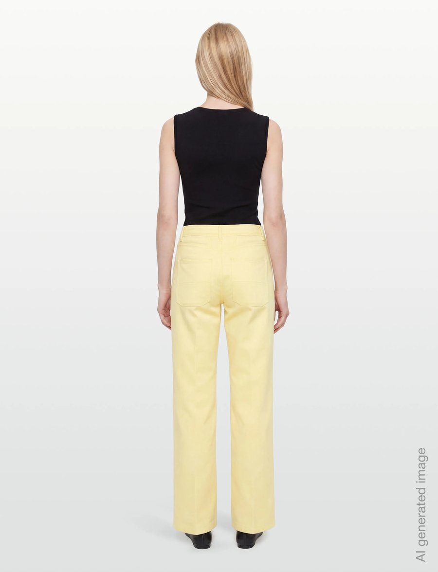 Closed - CHOLET PANTS YELLOW ORCHID - sirged püksid - yellow orchid - 4