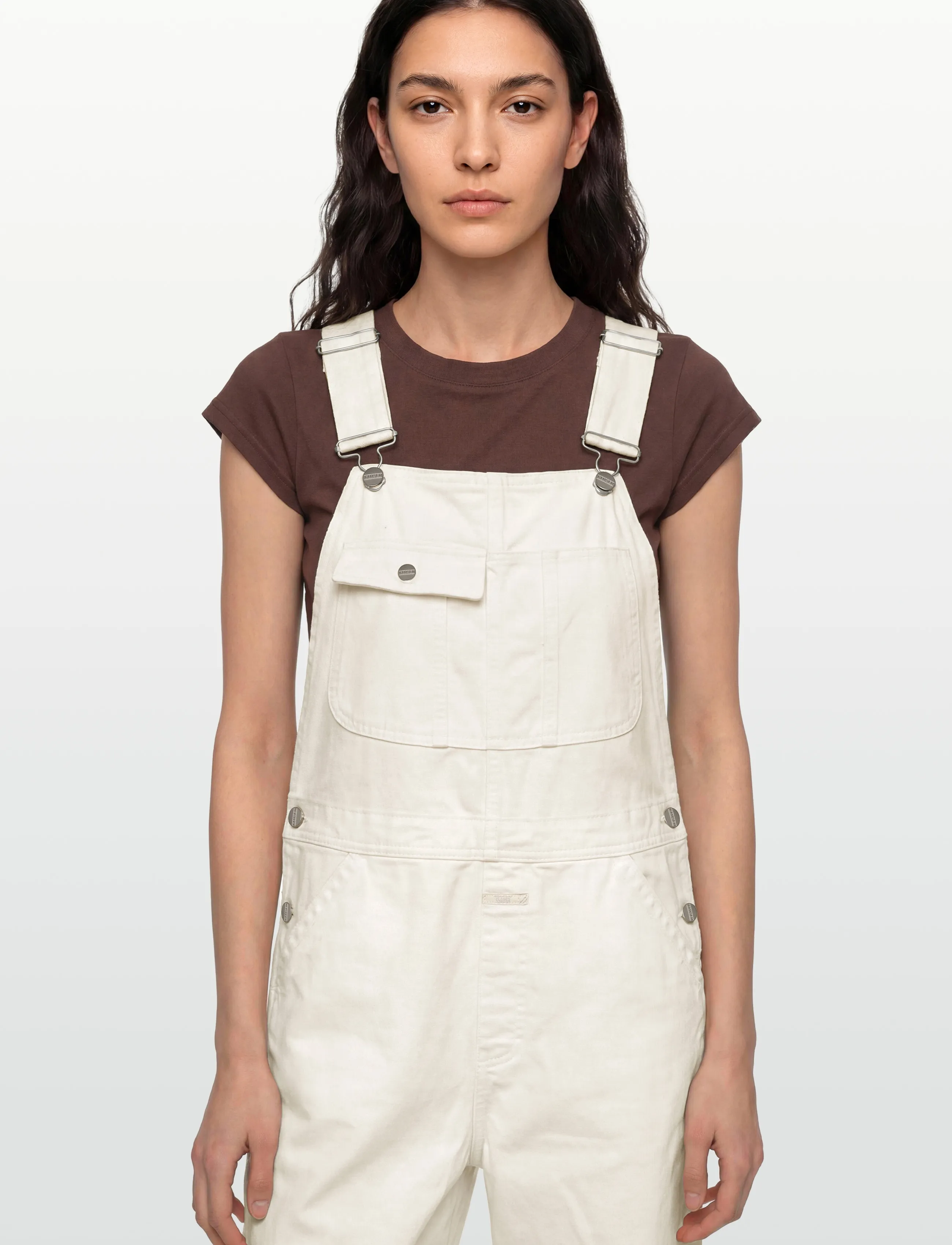 Closed - WOMEN DUNGAREE JEANS CREME - modetrends - creme - 3