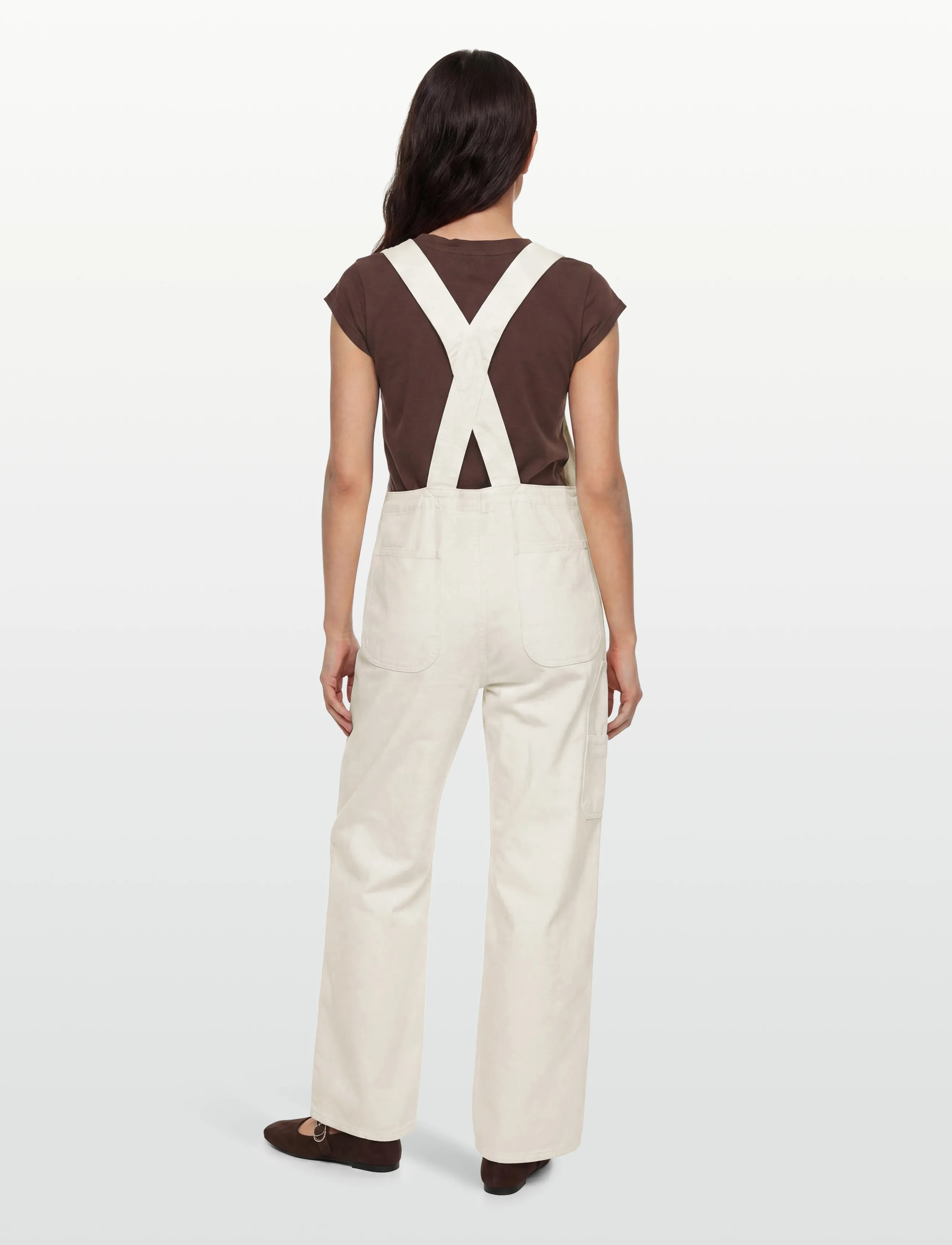 Closed - WOMEN DUNGAREE JEANS CREME - modetrends - creme - 4