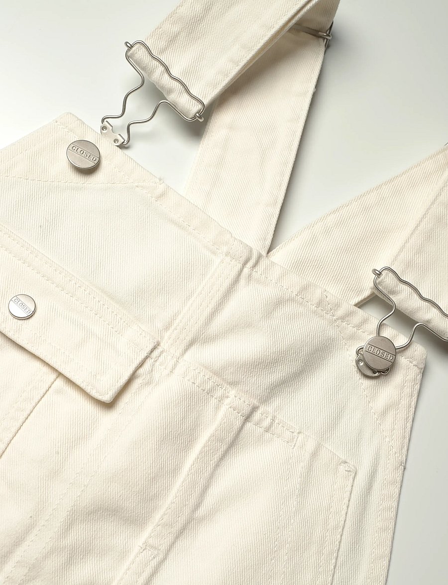 Closed - WOMEN DUNGAREE JEANS CREME - mode trends - creme - 2