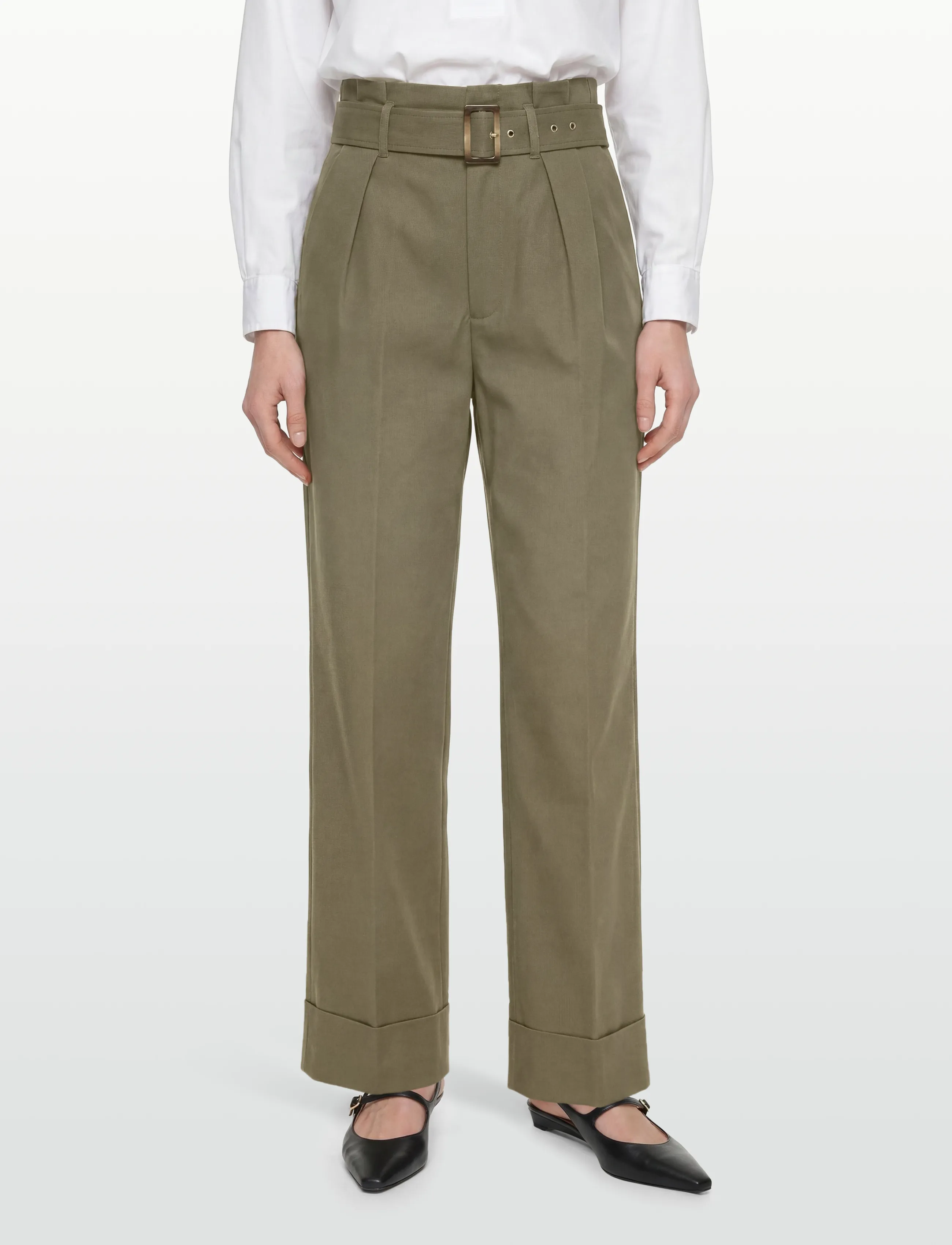 Closed - SHANNAH PANTS PINE GREEN - chinos - pine green - 3