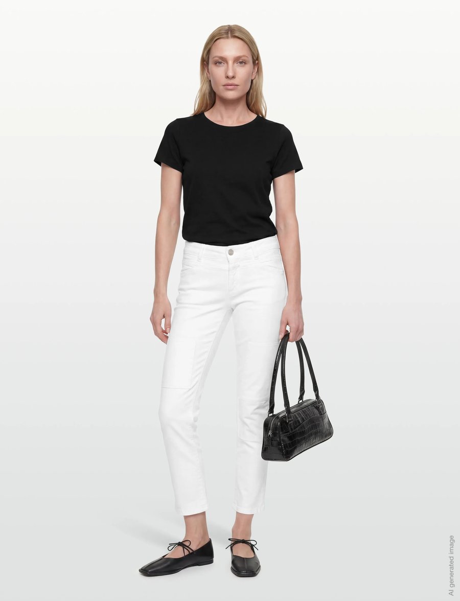 Closed - CLOSED WOMEN STARLET JEANS WHITE - caprihose - white - 0