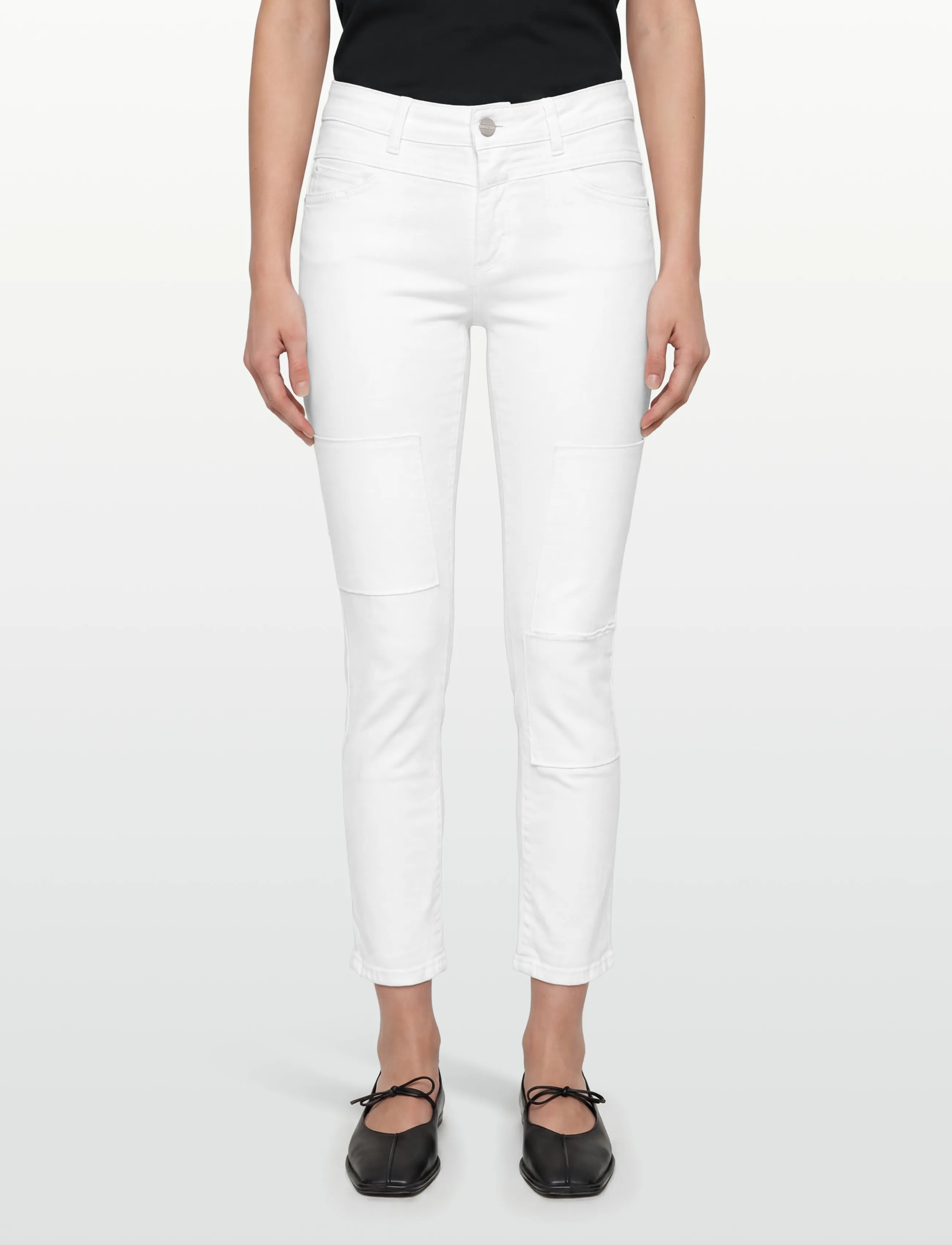 Closed - CLOSED WOMEN STARLET JEANS WHITE - kapripüksid - white - 3