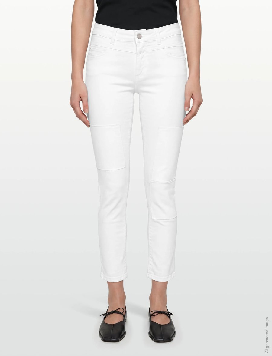 Closed - CLOSED WOMEN STARLET JEANS WHITE - caprihose - white - 3