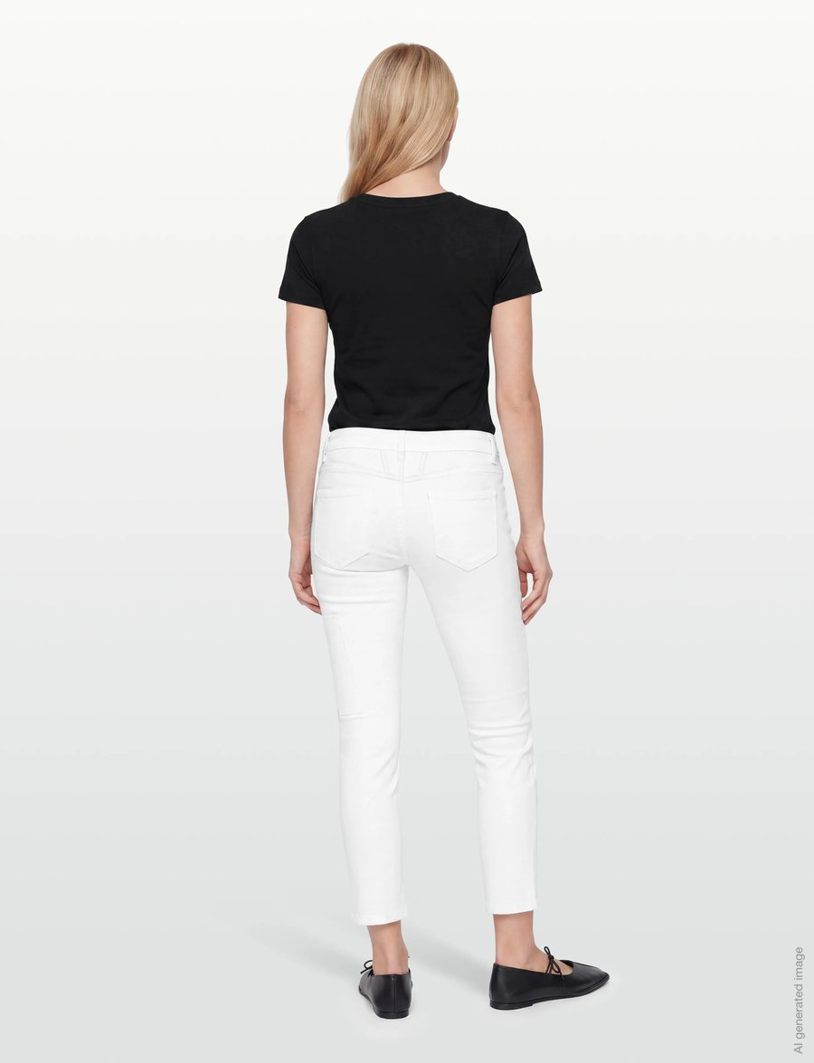 Closed - CLOSED WOMEN STARLET JEANS WHITE - caprihose - white - 4