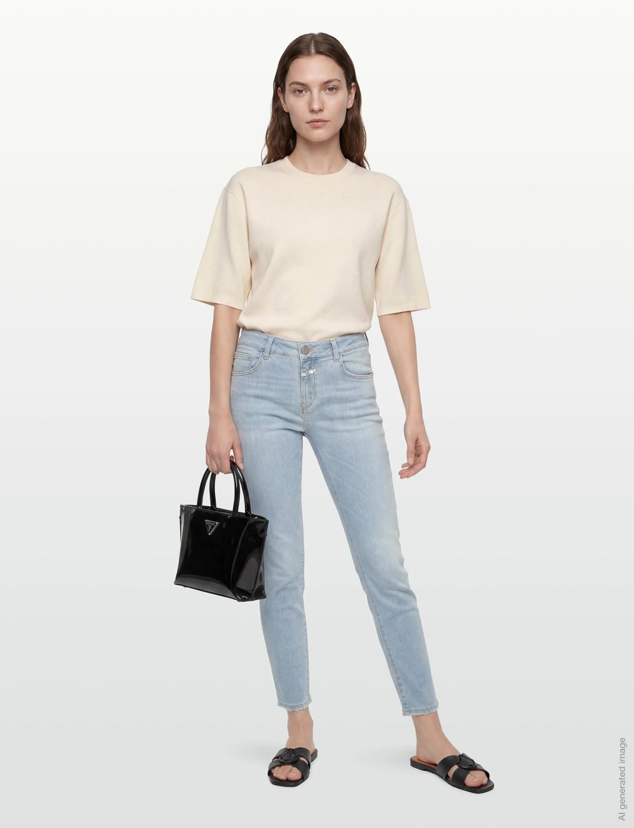 Closed - WOMEN BAKER JEANS - tapered jeans - light blue - 0