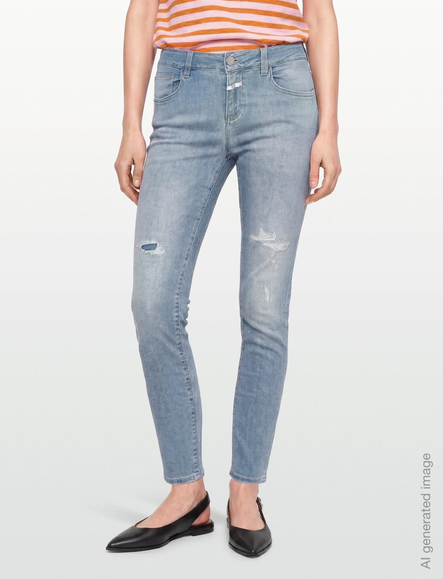 Closed - BAKER JEANS - tapered jeans - light blue - 3