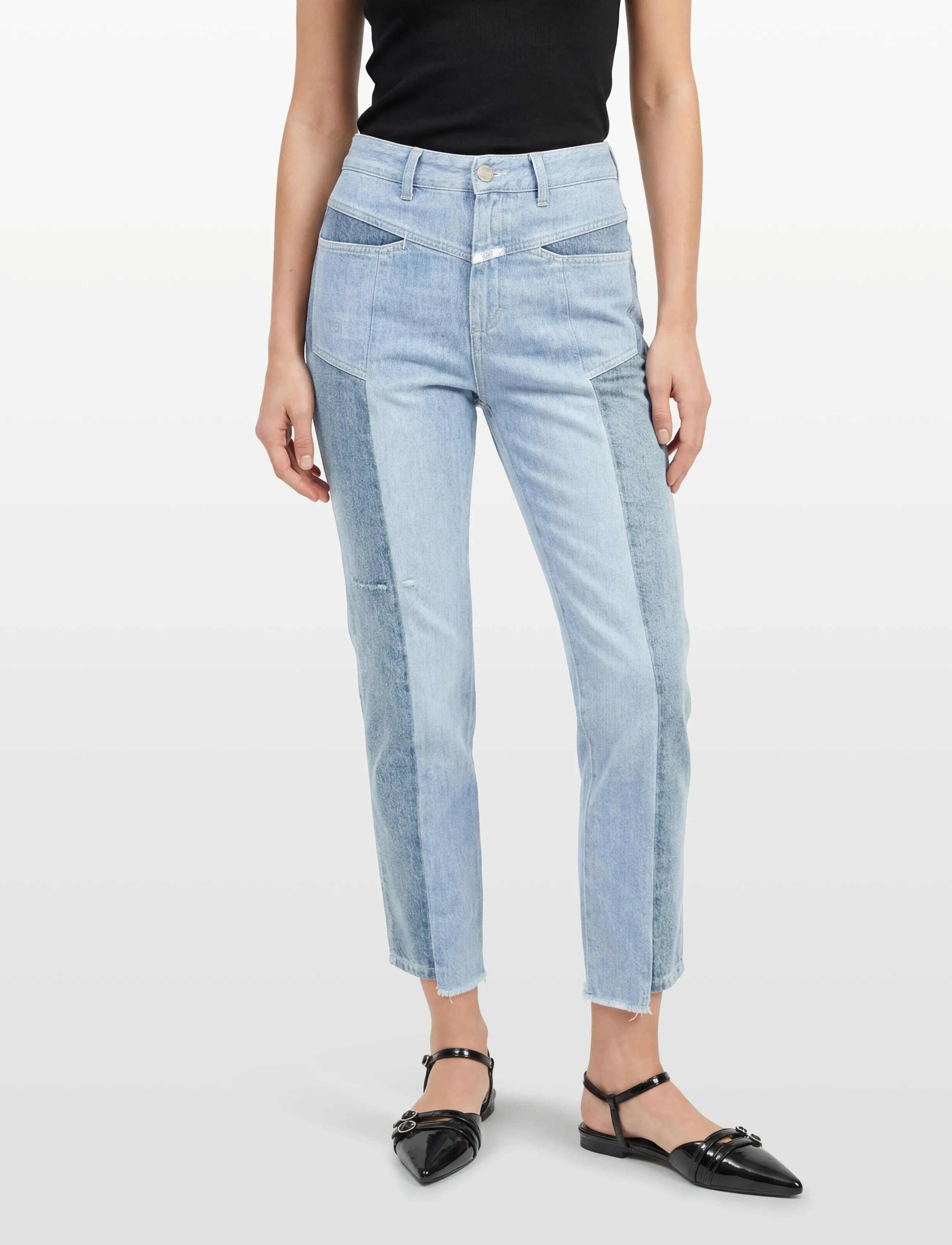 Closed - CLOSED WOMEN REAL-X JEANS MID BLUE - straight jeans - mid blue - 3