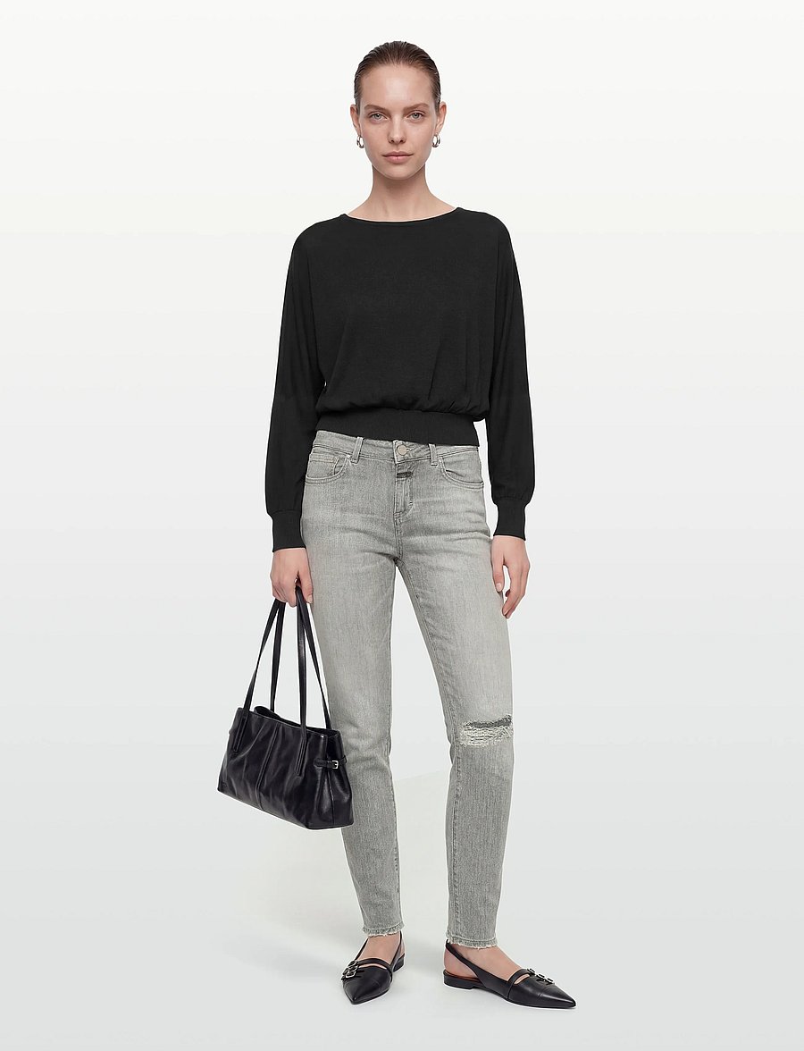 Closed - BAKER LONG JEANS - tapered jeans - mid grey - 0