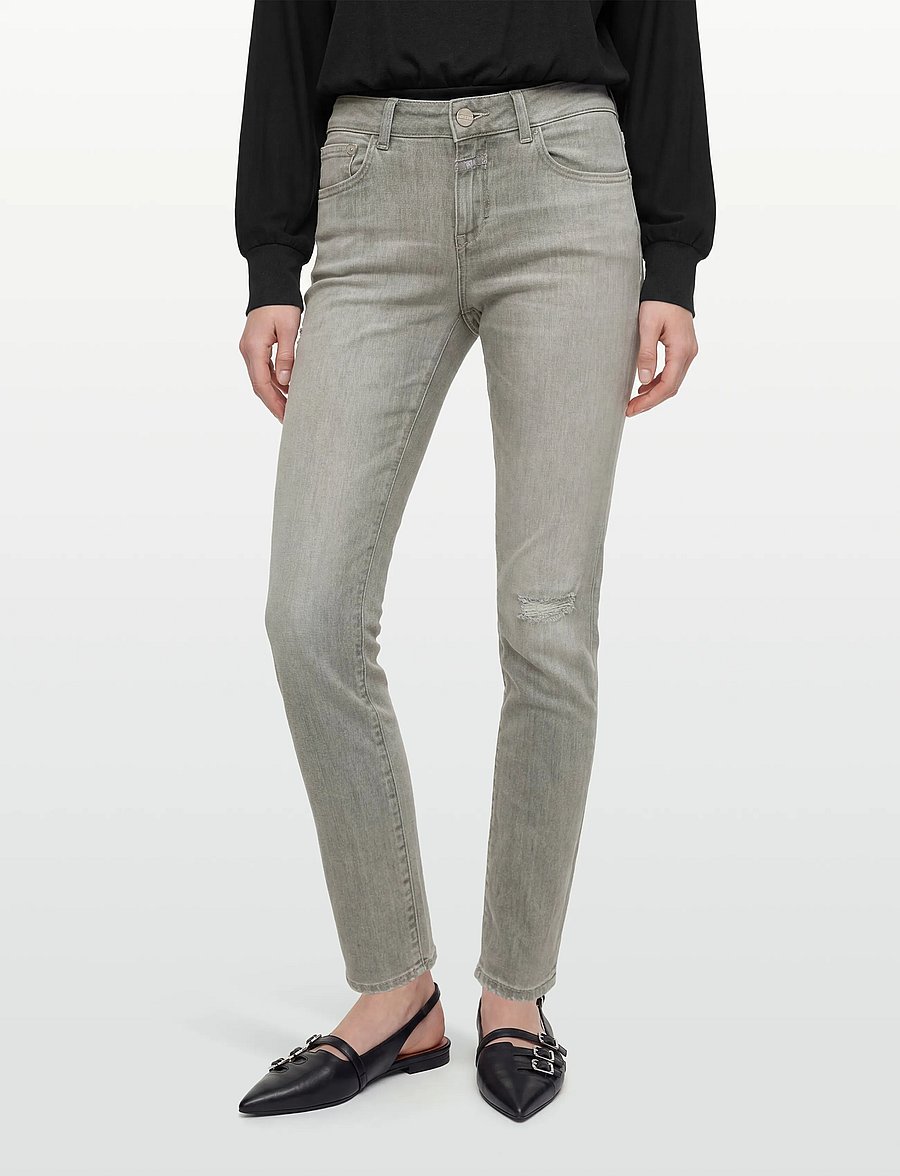 Closed - BAKER LONG JEANS - tapered jeans - mid grey - 3
