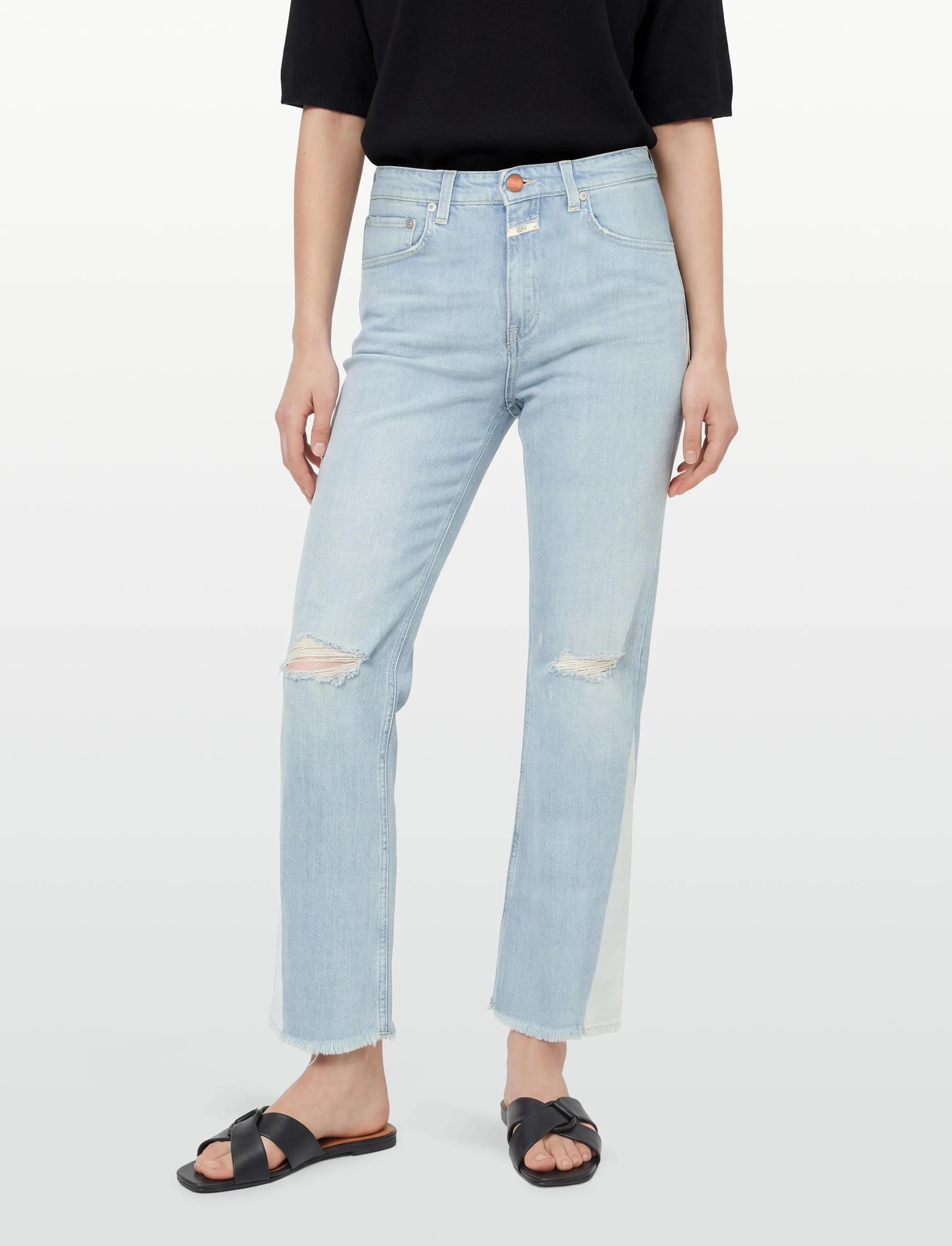 Closed - CLOSED WOMEN BAYLIN JEANS LIGHT BLUE - utsvängda jeans - light blue - 3