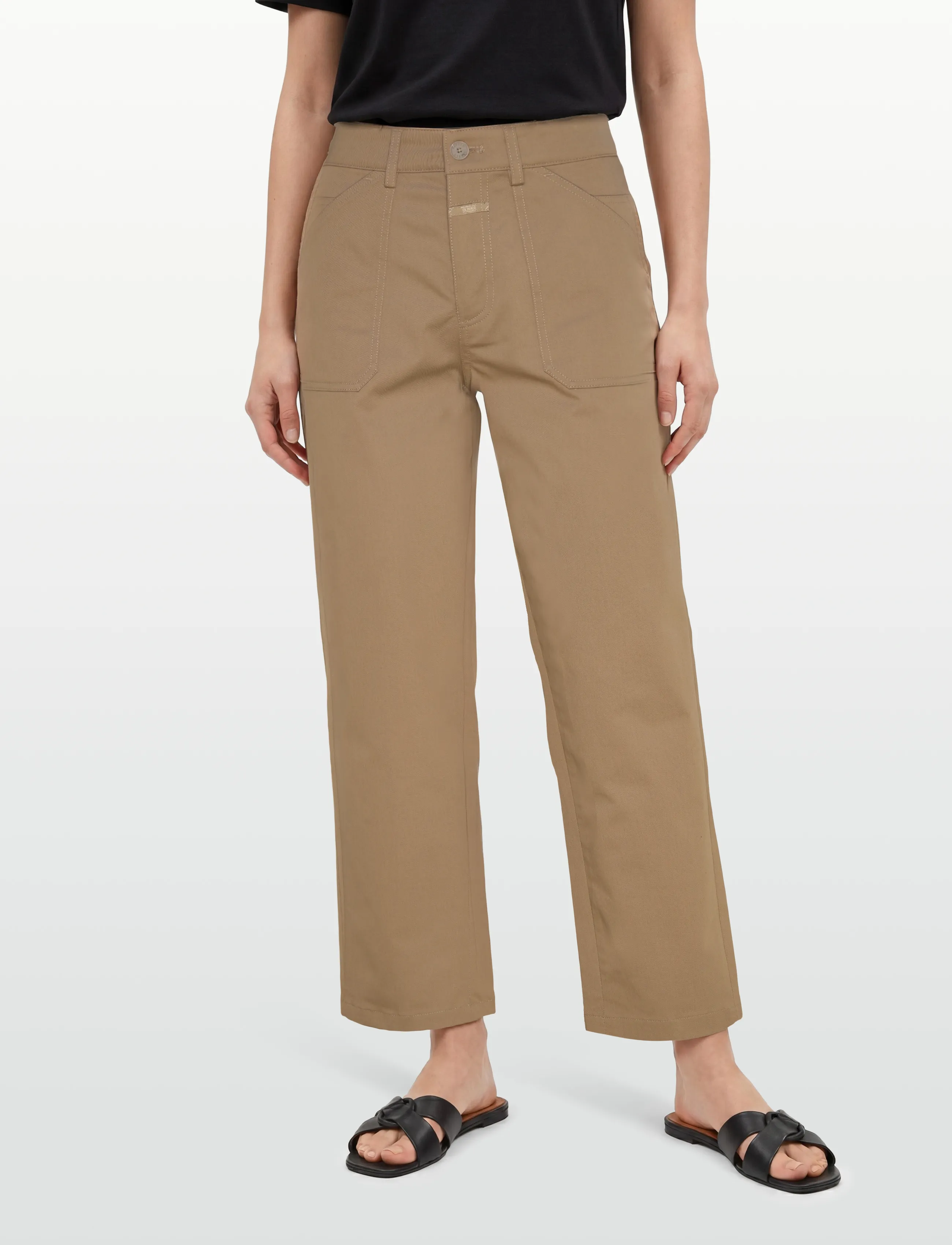 Closed - CLOSED WOMEN ABE PANTS BURLYWOOD - chinos - burlywood - 3