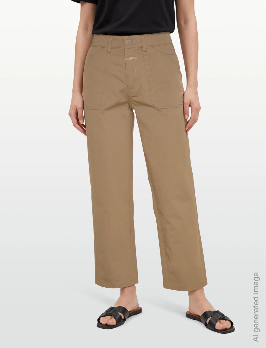 Closed - CLOSED WOMEN ABE PANTS BURLYWOOD - chinos - burlywood - 3