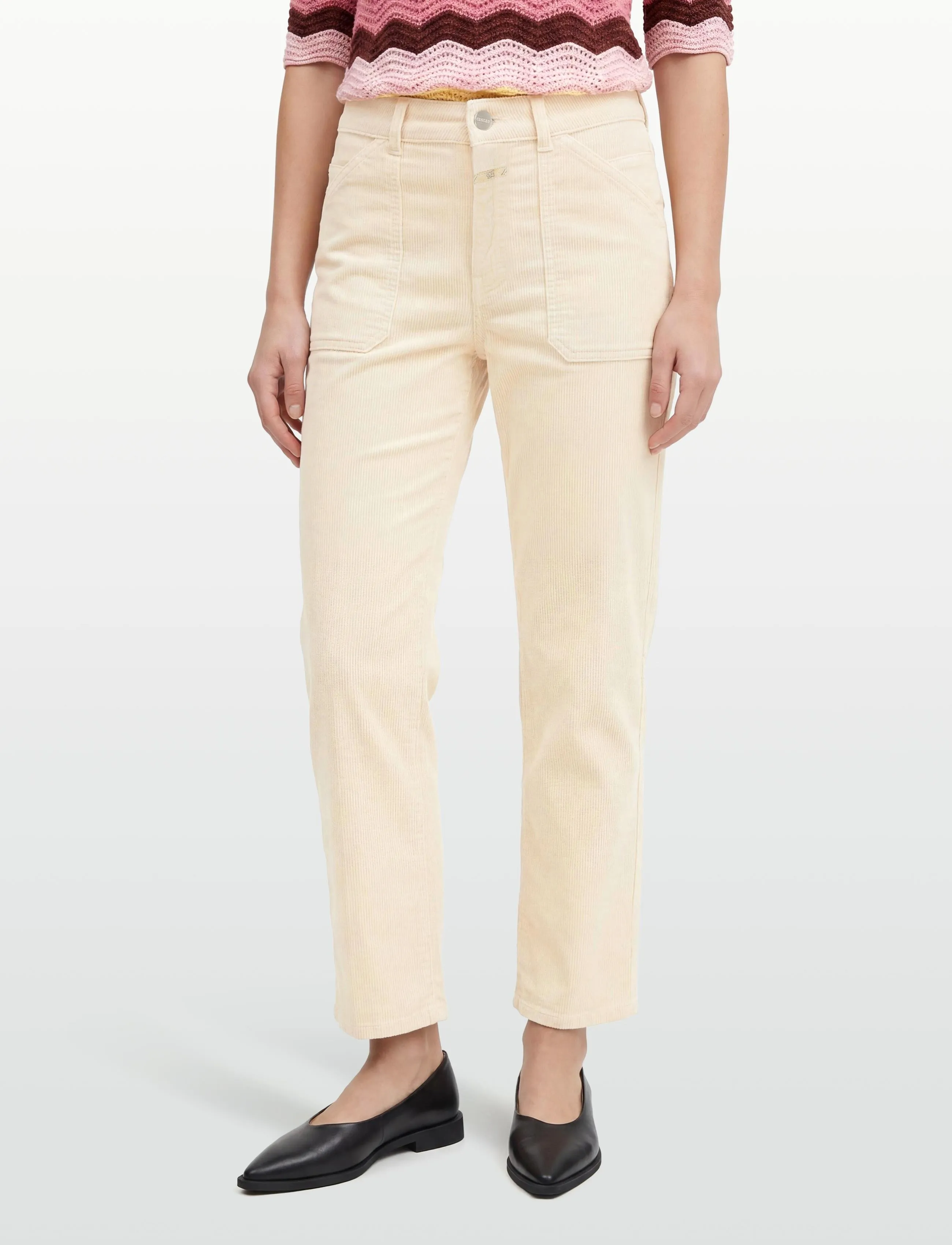 Closed - WOMEN ABE PANTS NUDE - culotte püksid - nude - 3