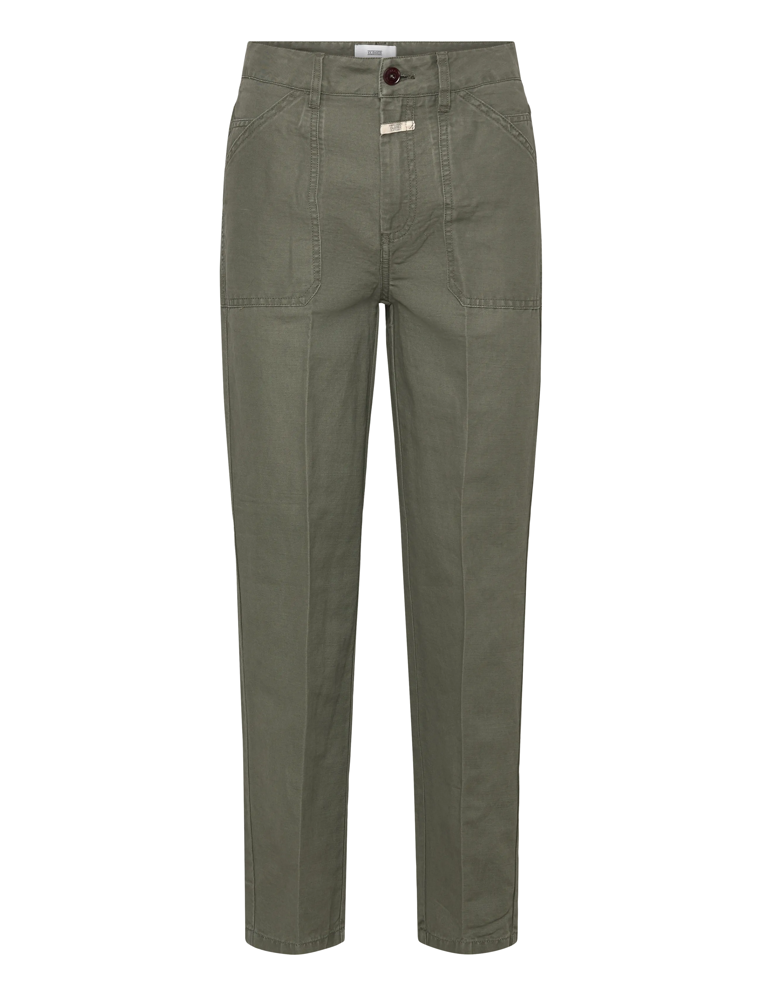 Closed CLOSED WOMEN ABE PANTS OLIVE GREEN - Hosen - OLIVE GREEN / khaki/green