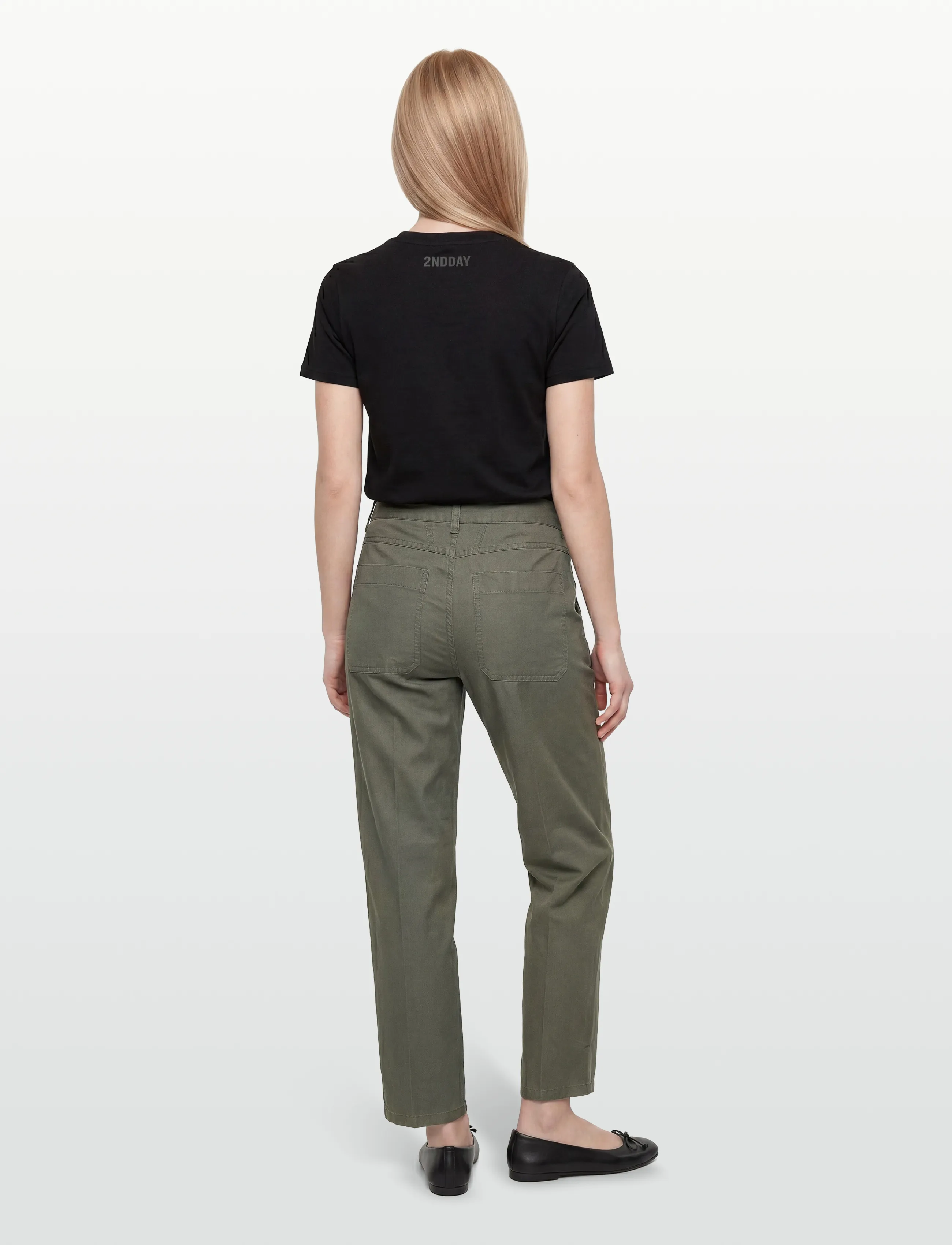 Closed - CLOSED WOMEN ABE PANTS OLIVE GREEN - chinos - olive green - 4