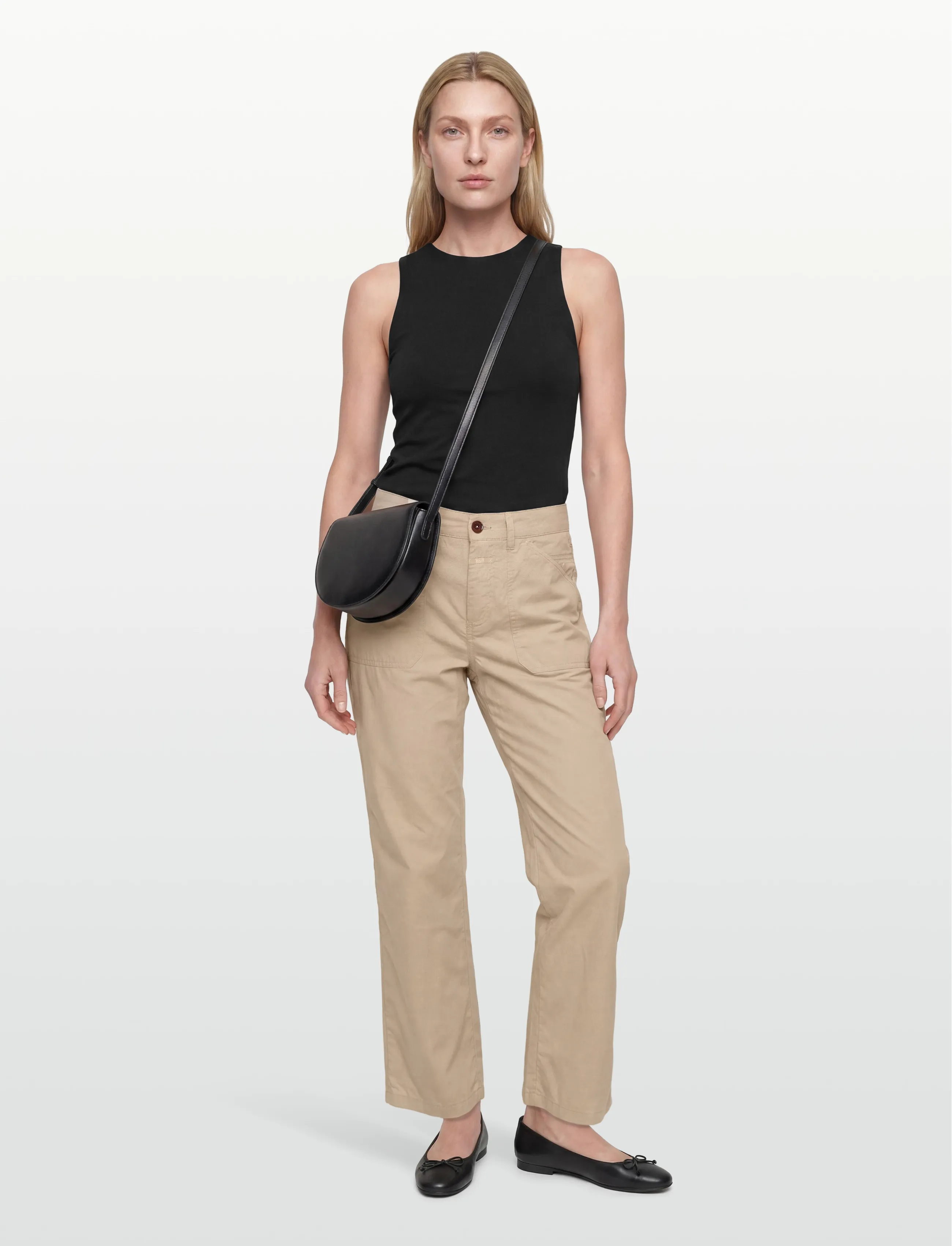 Closed Abe Pants Grain Beige, 30, Beige, Bukser > Chinos, Dame