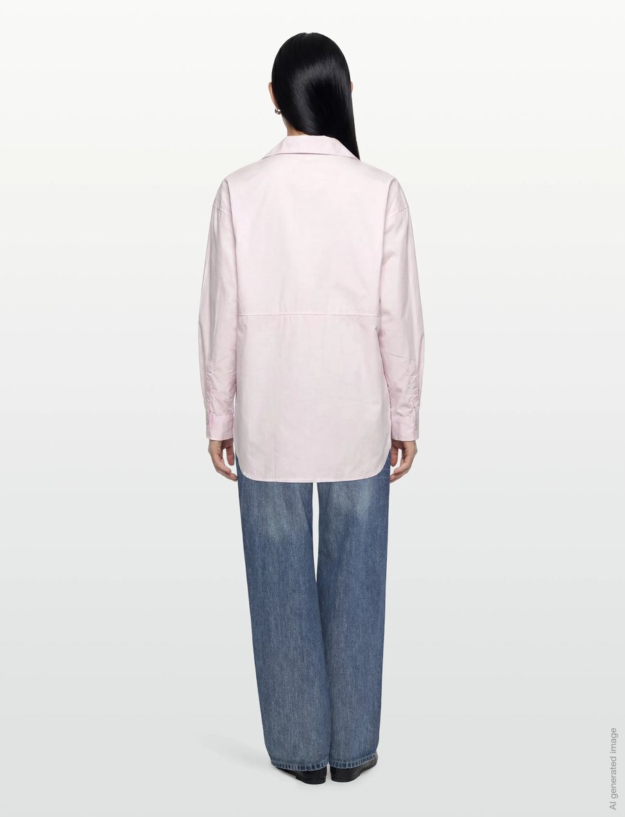 Closed - CLOSED WOMEN OVERSIZE SHIRT SHIRTS & BLOUSES LIGHT ORCHID - langärmelige blusen - light orchid - 4
