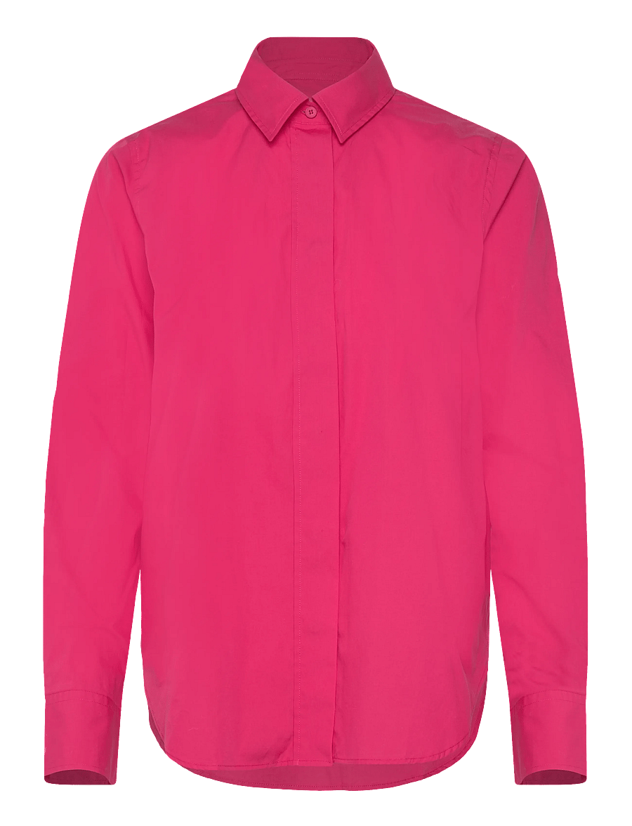 Closed - WOMEN CLASSIC SHIRT RASPERRY PINK - denimskjorter - rasperry pink - 1