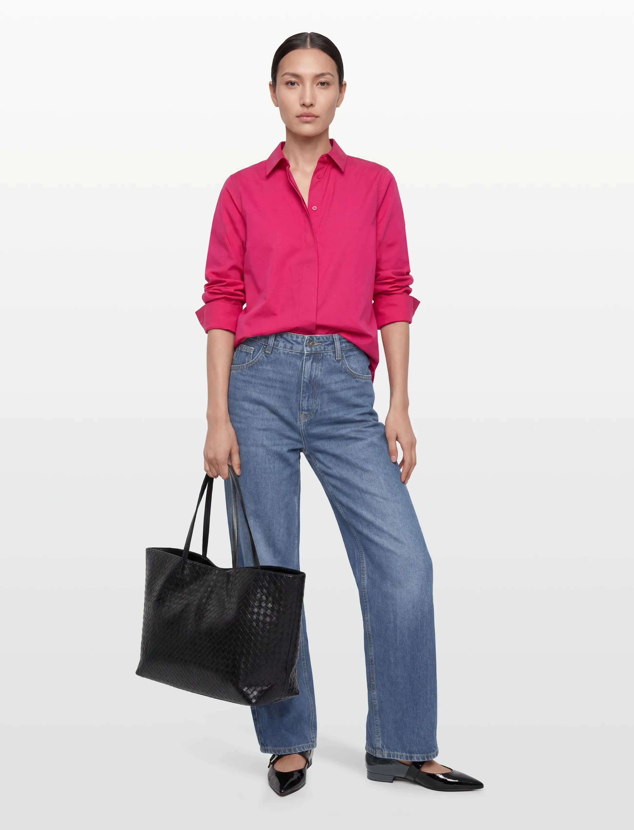 Closed Women Classic Shirt Rasperry Pink, M, Pink, Skjorter > Langærmede, Dame