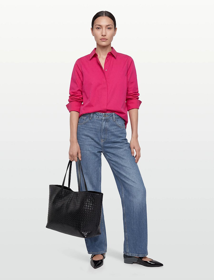 Closed - WOMEN CLASSIC SHIRT RASPERRY PINK - denimskjorter - rasperry pink - 0