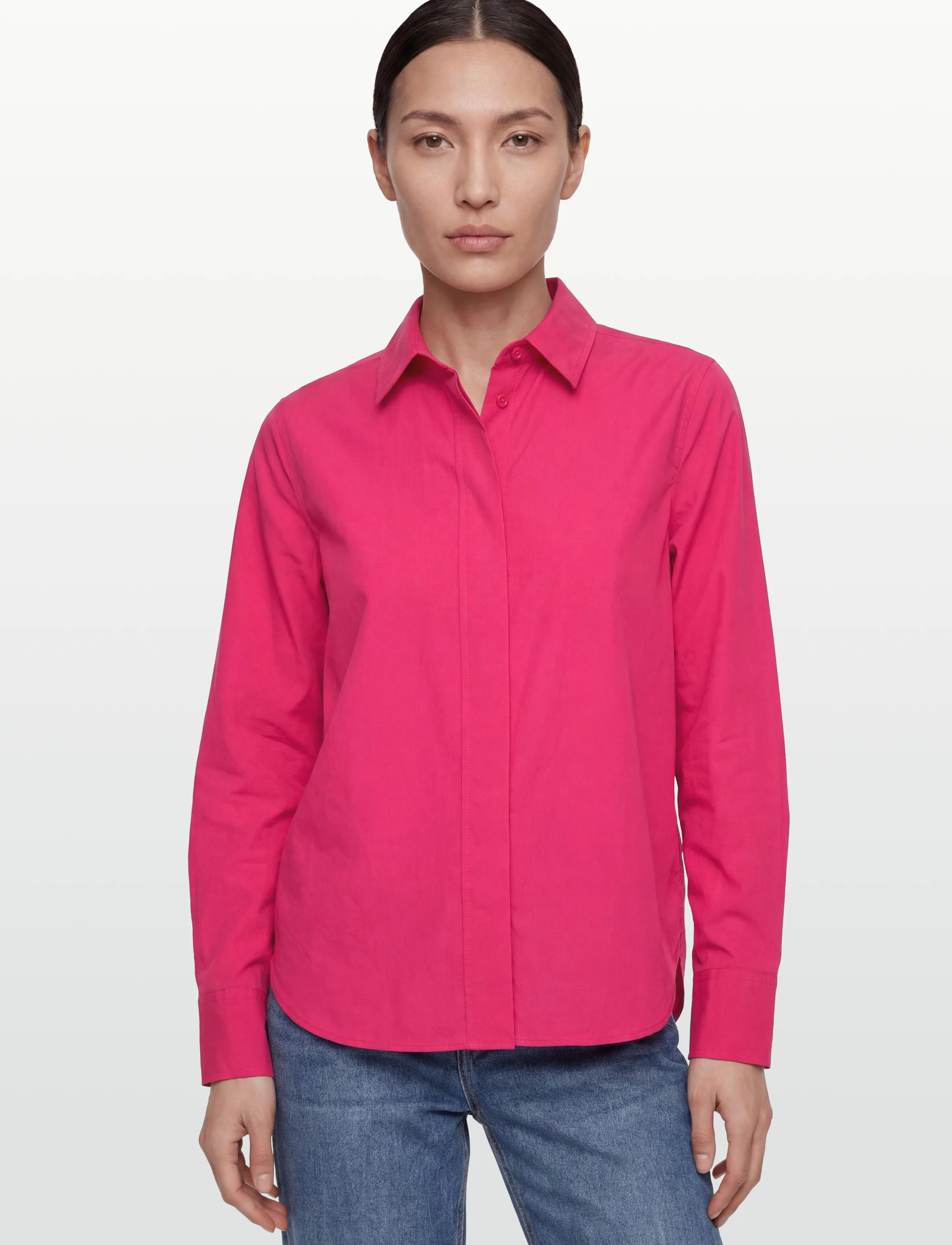 Closed - WOMEN CLASSIC SHIRT RASPERRY PINK - denimskjorter - rasperry pink - 3