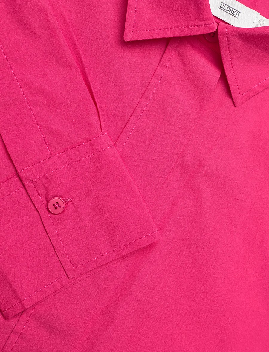 Closed - WOMEN CLASSIC SHIRT RASPERRY PINK - denimskjorter - rasperry pink - 5