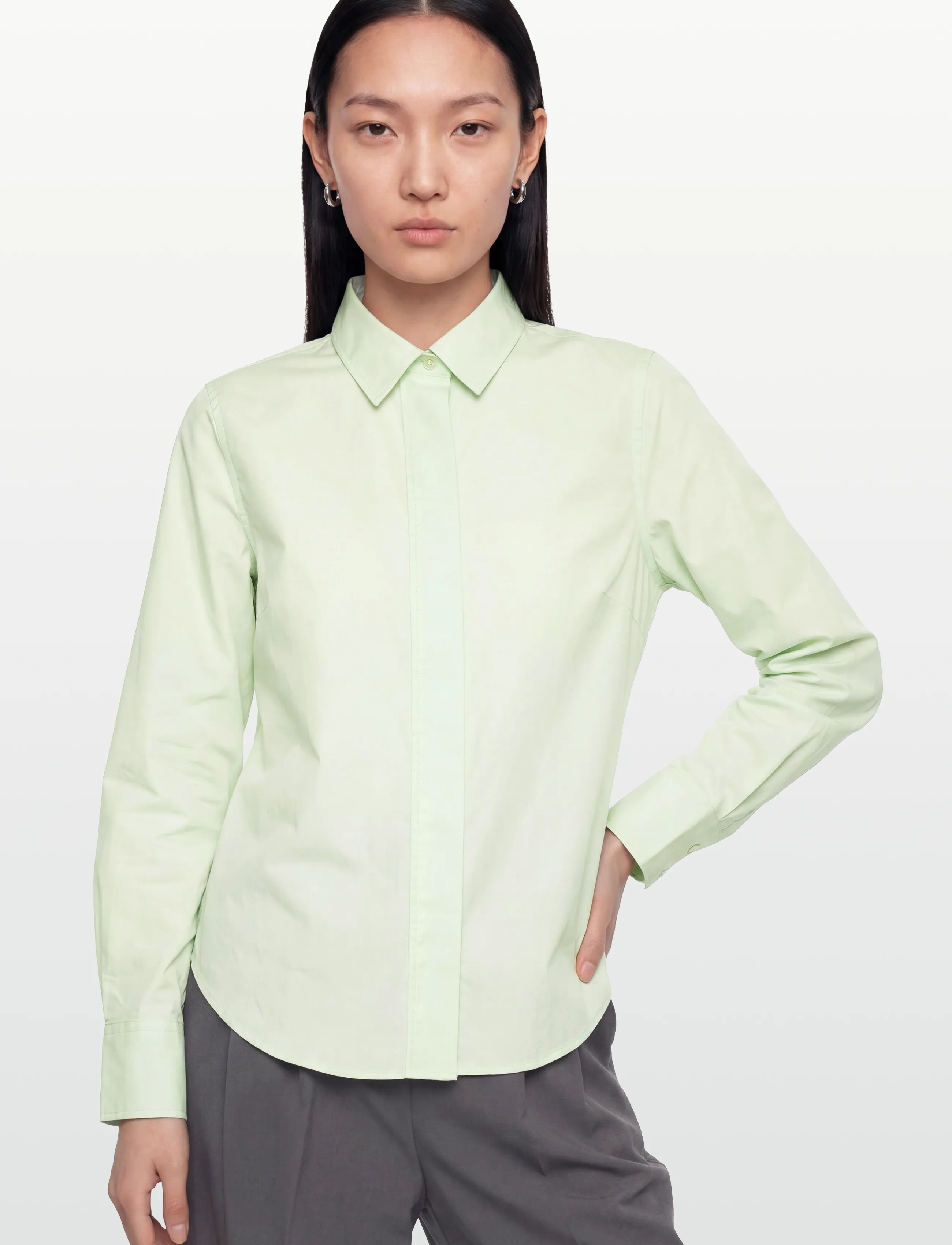 Closed Classic Shirts & Blouses Fresh Mint skjortor dam – bild 2