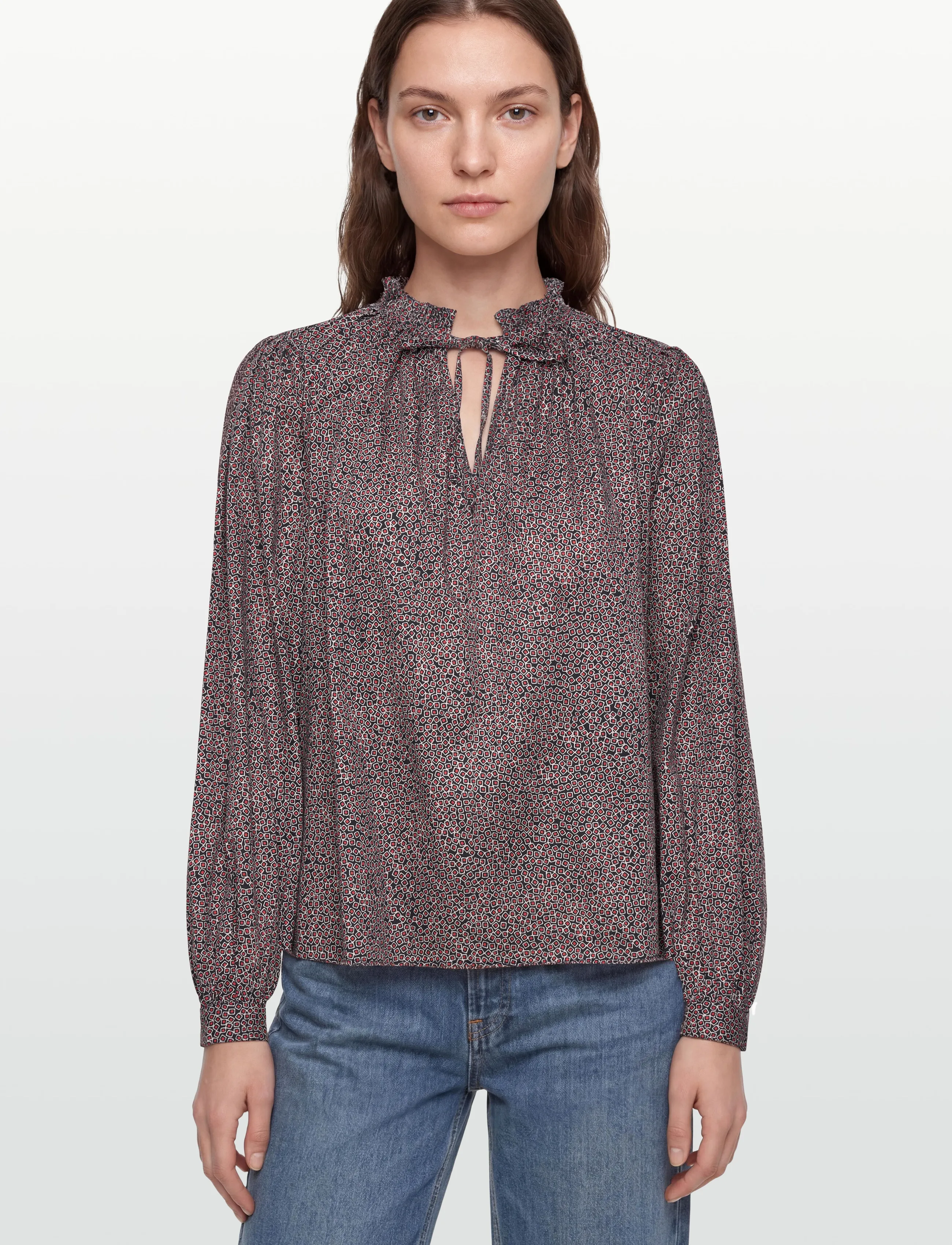 Closed Scarlett Blouses Amaranth Red blusar dam – bild 2