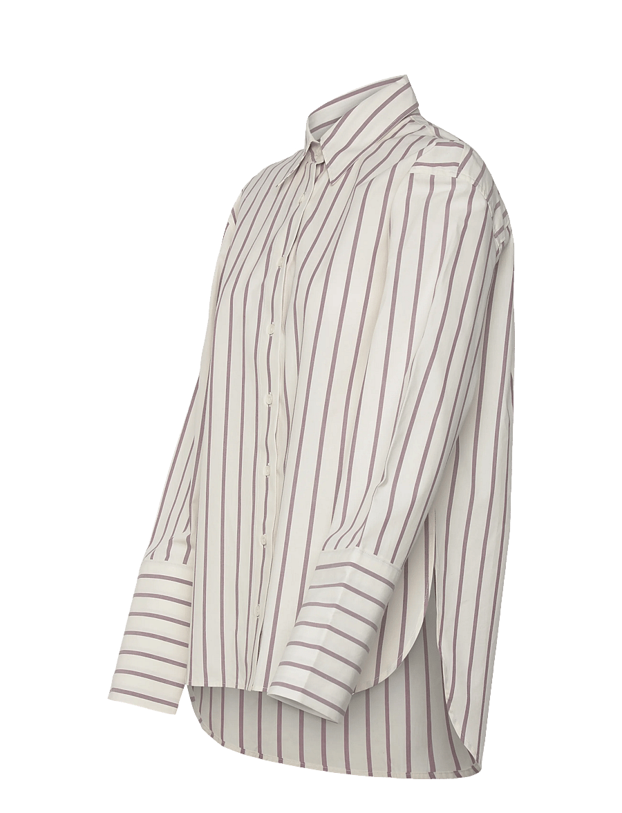 Closed - SHIRT HIGH CUFF MULBERRY - jeansskjortor - mulberry - 4