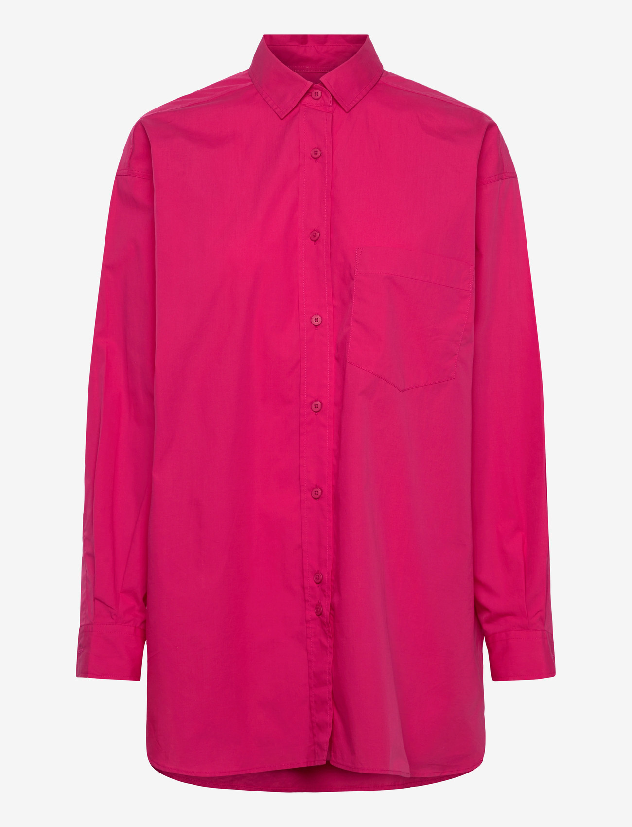Closed - CLOSED WOMEN BASIC SHIRT RASPERRY PINK - denimskjorter - rasperry pink - 1