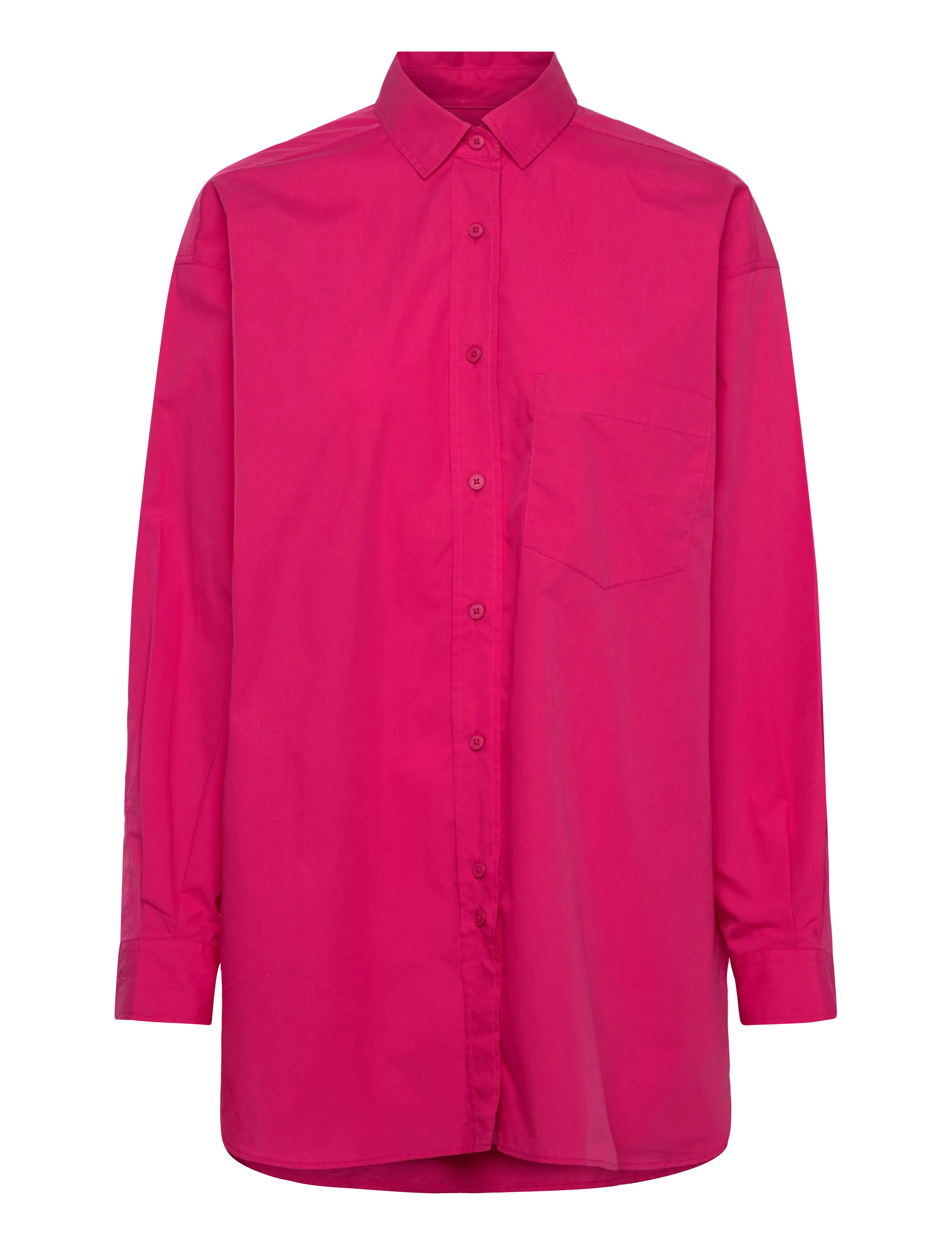 Closed CLOSED WOMEN BASIC SHIRT RASPERRY PINK - Clothing - RASPERRY PINK / pink/rose