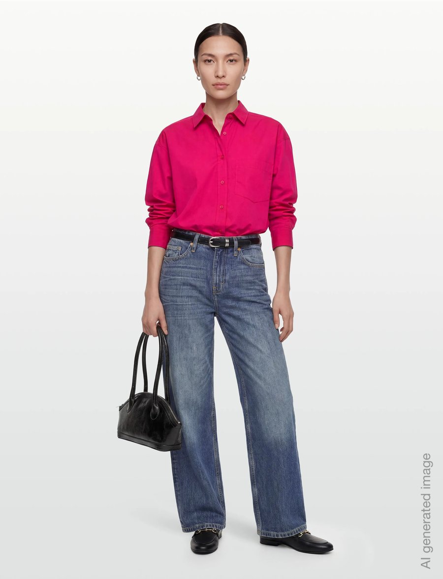 Closed - CLOSED WOMEN BASIC SHIRT RASPERRY PINK - pitkähihaiset paidat - rasperry pink - 0