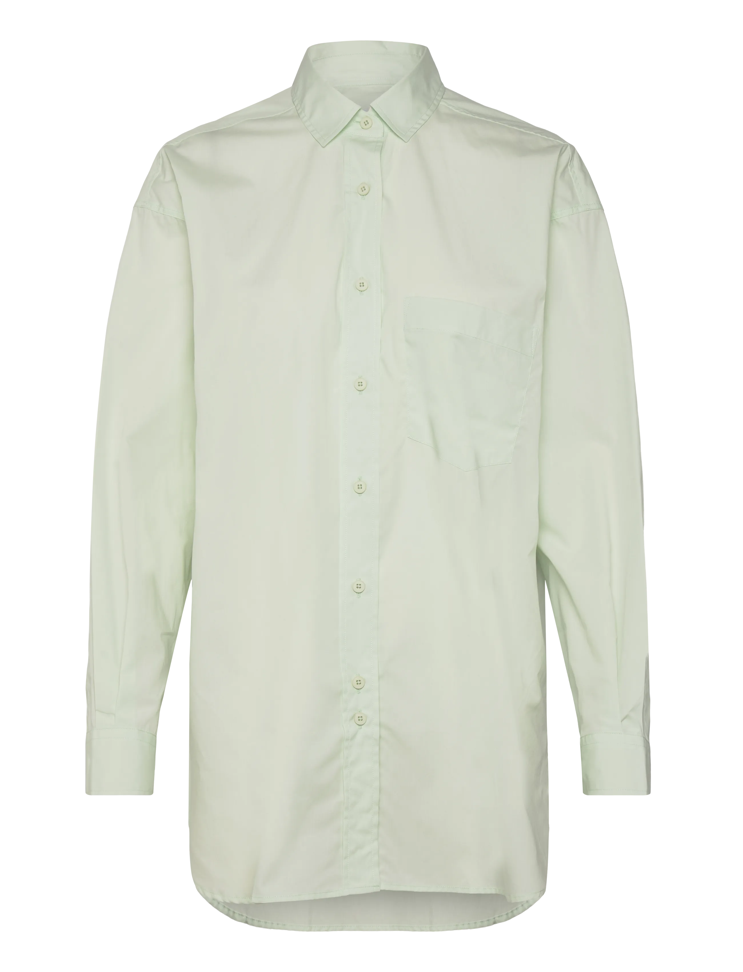 Closed - BASIC SHIRT SHIRTS & BLOUSES FRESH MINT - krekli ar garām piedurknēm - fresh mint - 2