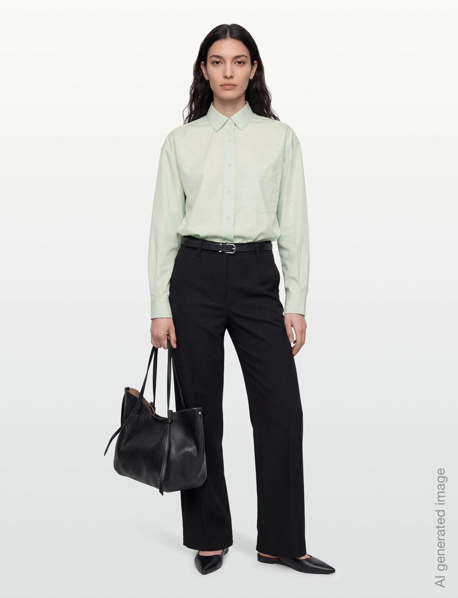 Closed - BASIC SHIRT SHIRTS & BLOUSES FRESH MINT - denimskjorter - fresh mint - 0
