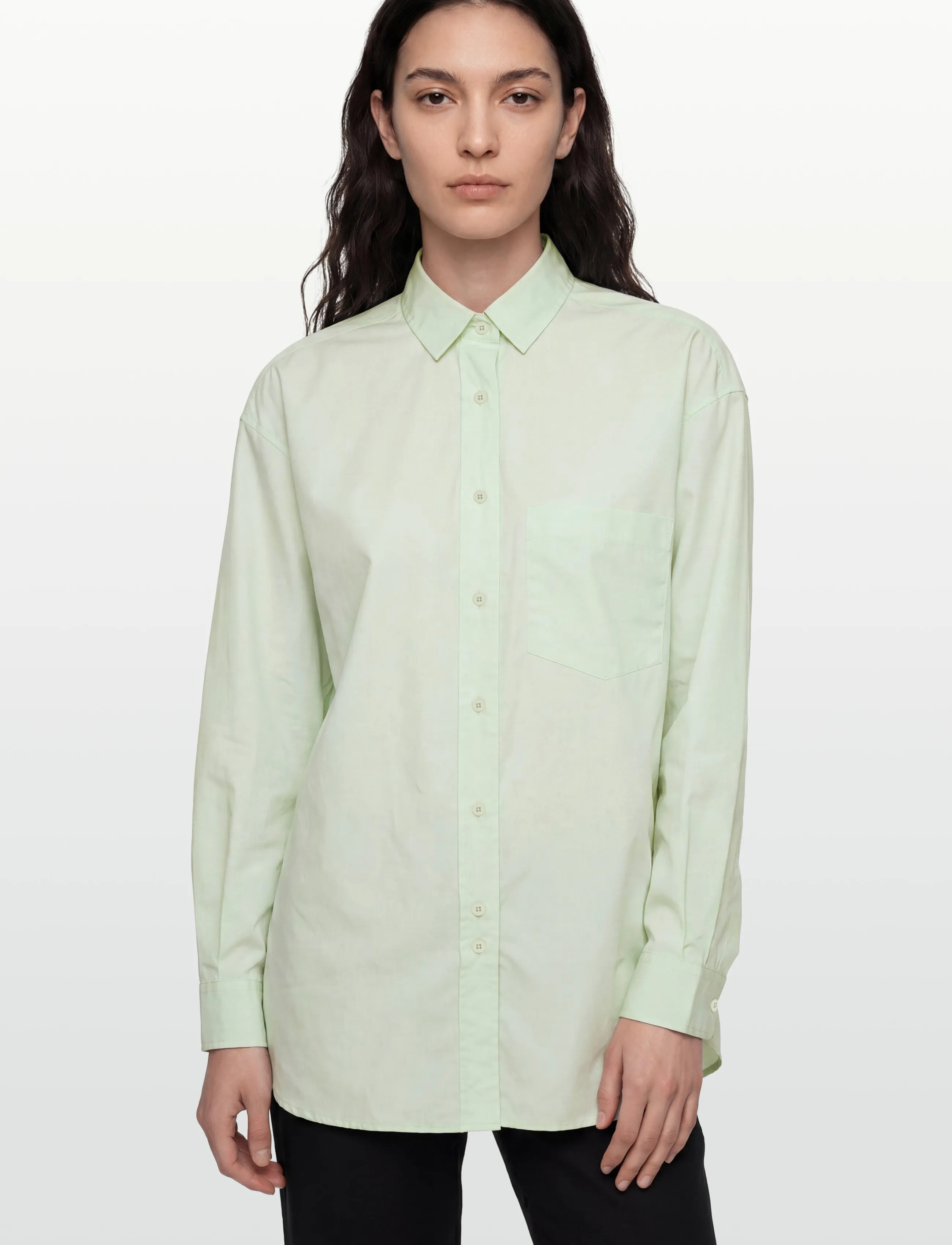 Closed Basic Shirt Shirts & Blouses Fresh Mint skjortor dam – bild 2