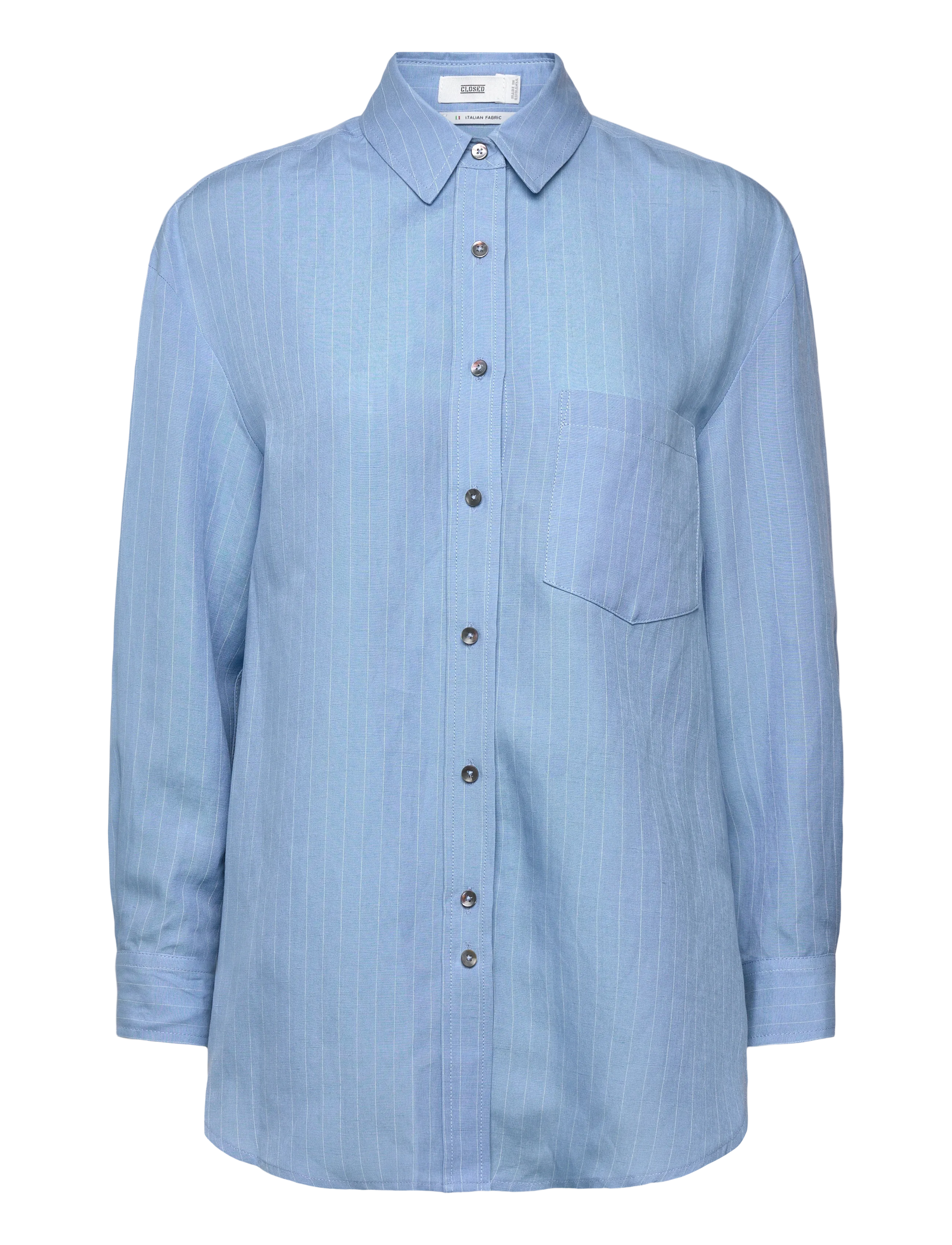 CLOSED Basic Shirt Blau Morning Sky Blau - XXS - Damen
