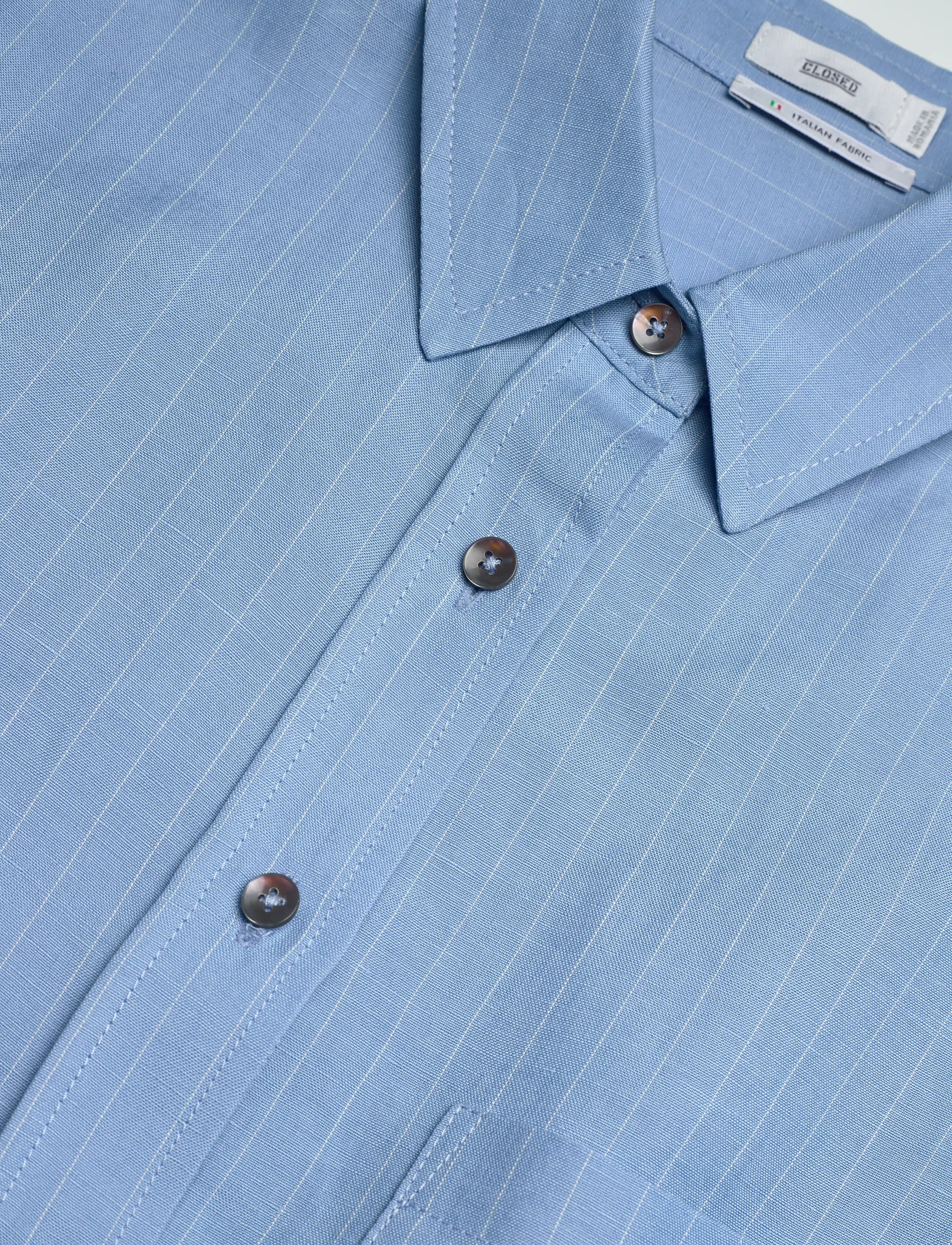 Closed - BASIC SHIRT BLUE MORNING SKY - teksasärgid - blue morning sky - 5