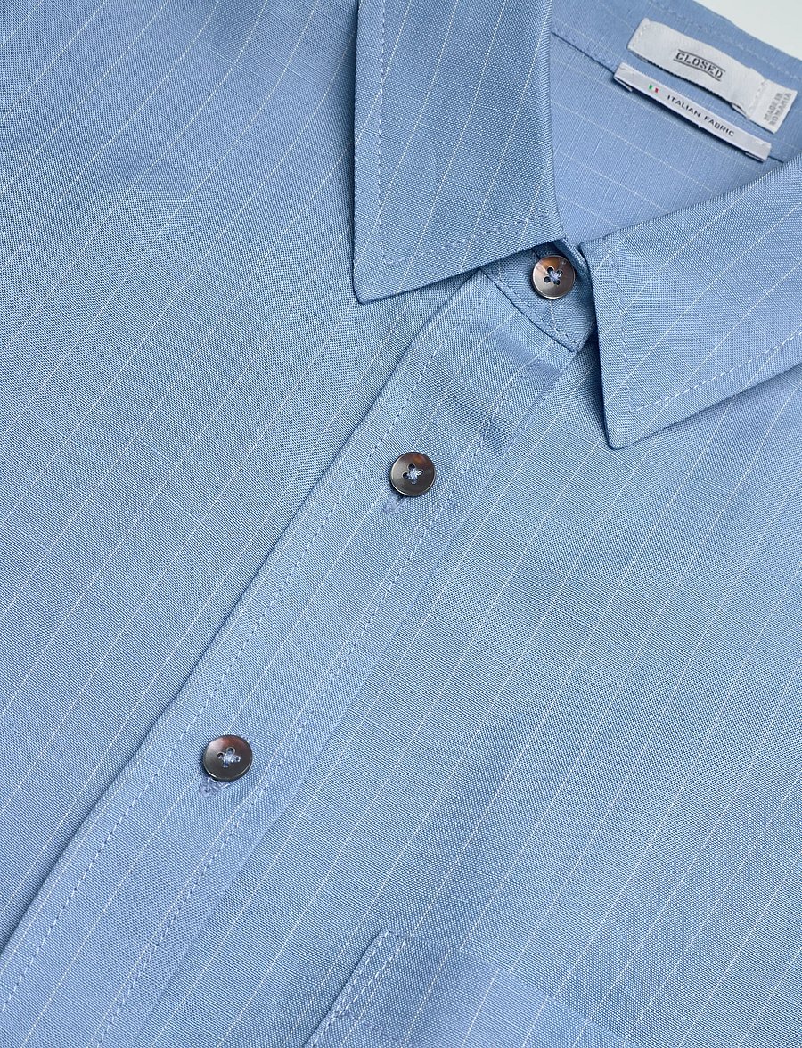 Closed - BASIC SHIRT BLUE MORNING SKY - jeanshemden - blue morning sky - 5