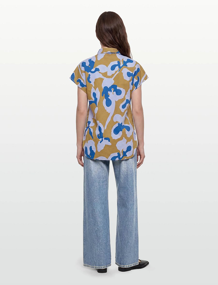 Closed - SHORT SLEEVE SHIRTS & BLOUSES OCEANIC BLUE - teksasärgid - oceanic blue - 4