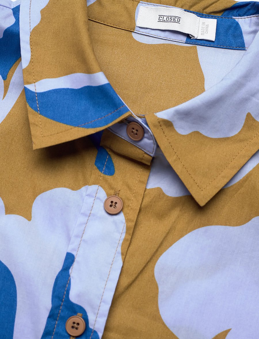 Closed - SHORT SLEEVE SHIRTS & BLOUSES OCEANIC BLUE - teksasärgid - oceanic blue - 5
