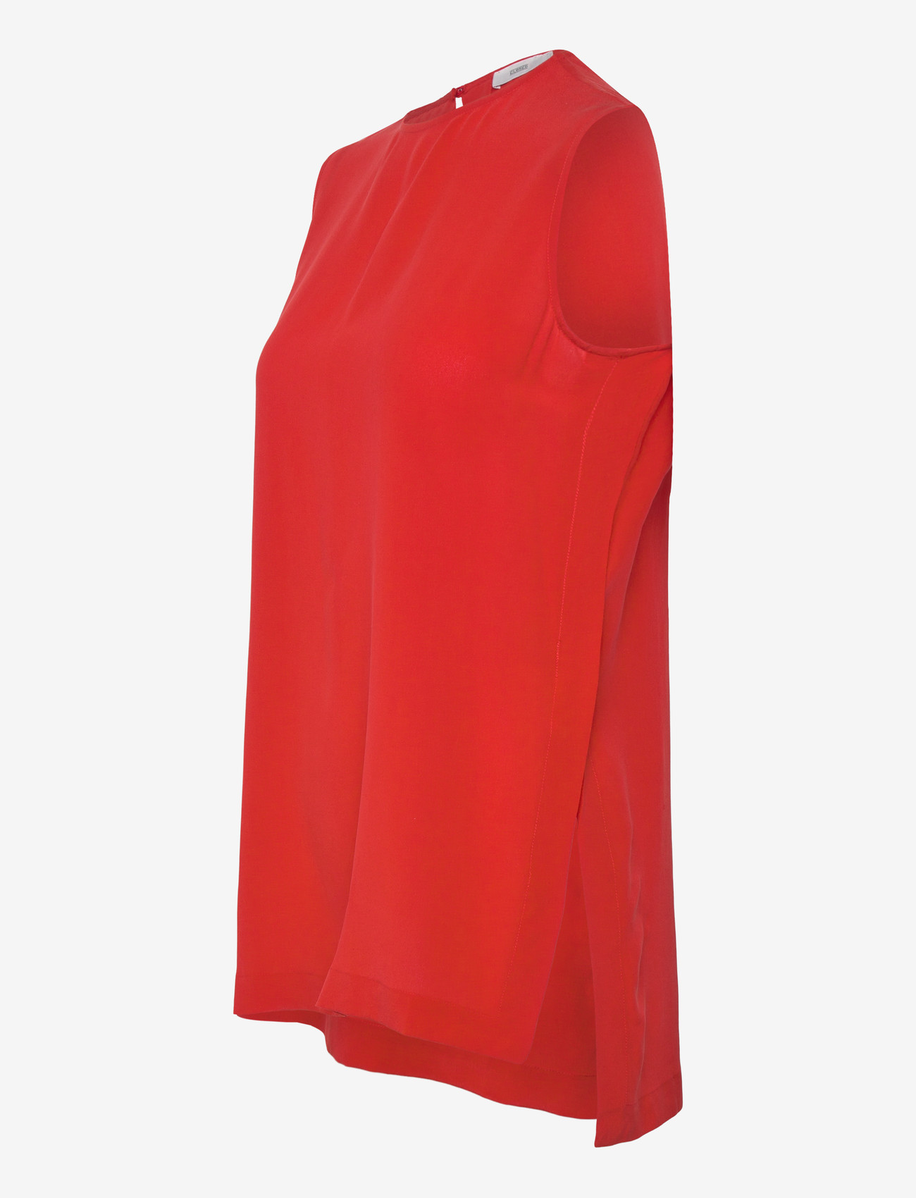 Closed - SLIT TOP SHIRTS & BLOUSES FIERY RED - sleeveless blouses - fiery red - 2